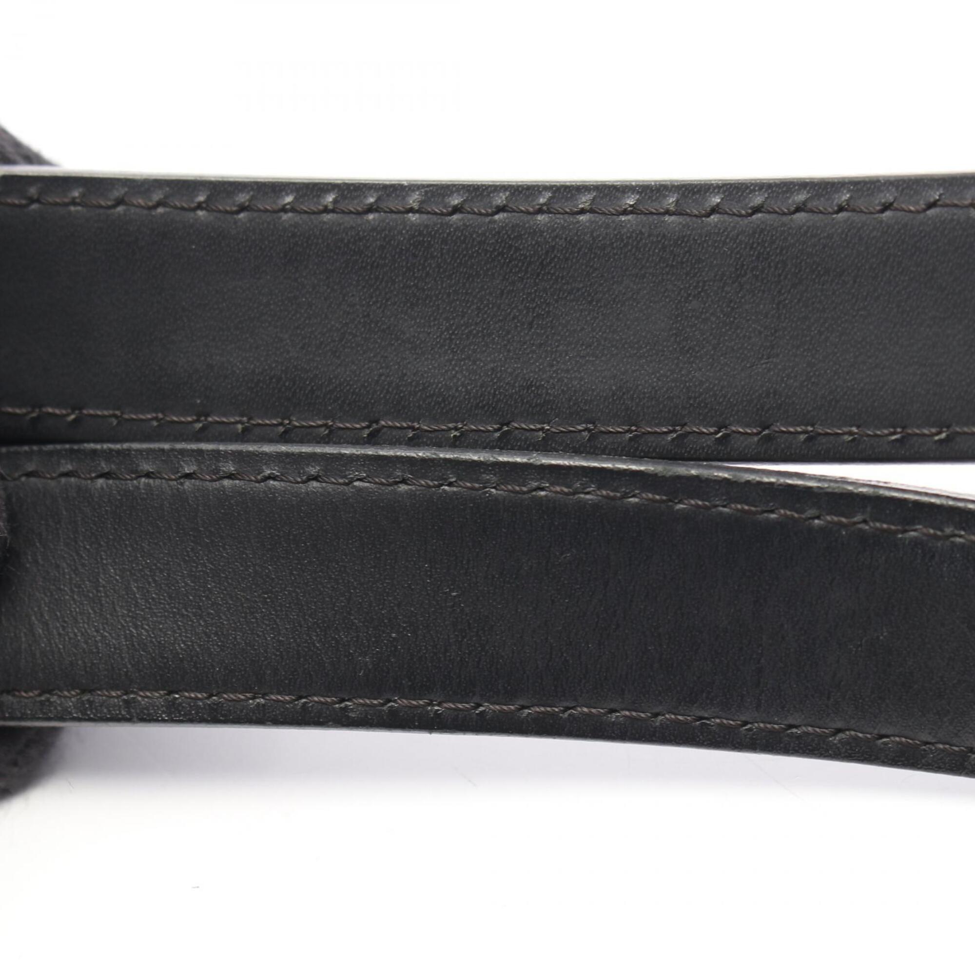 Chanel Black Leather Nylon Canvas Handbag Tote Bag (Pre-Owned)