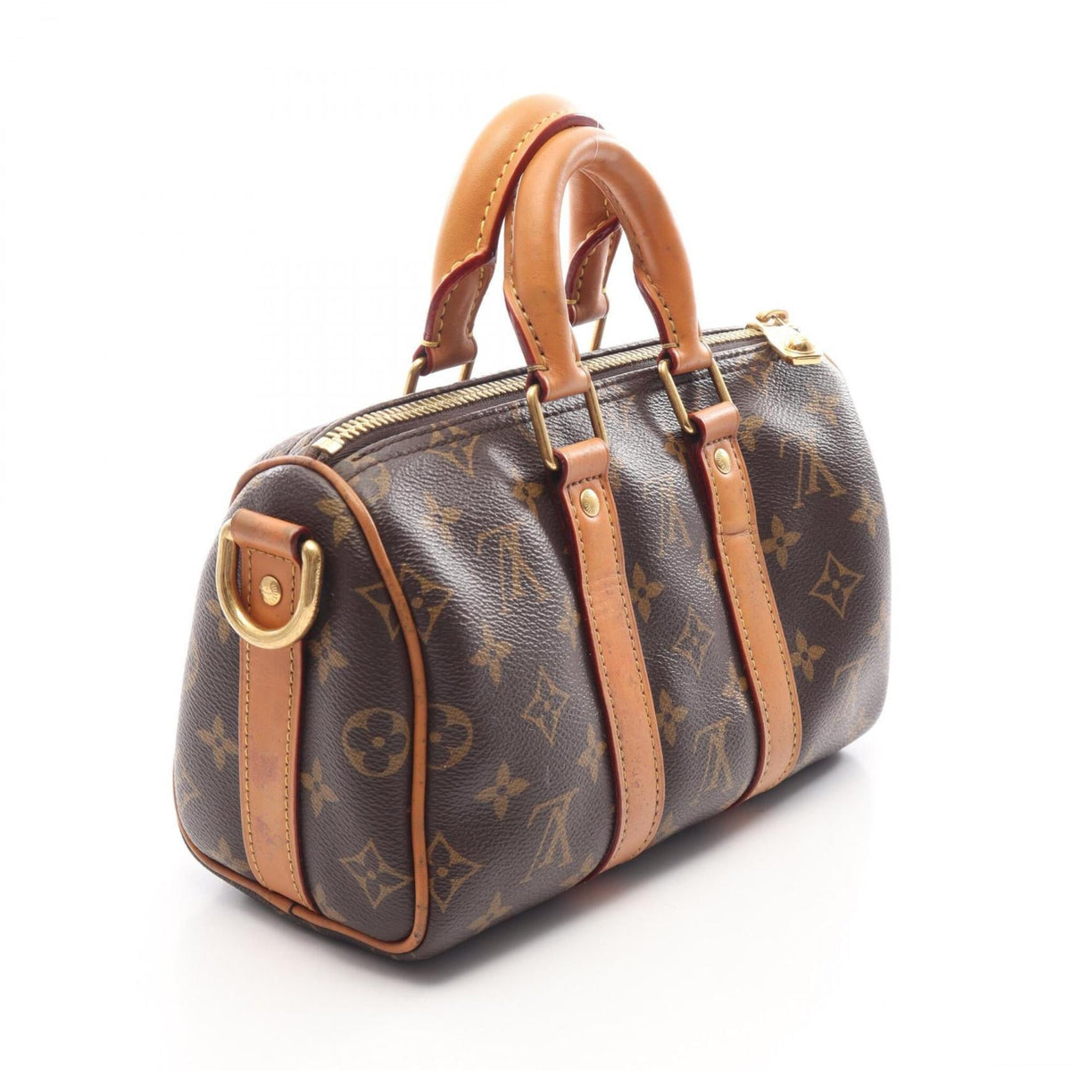 Louis Vuitton Brown Pvc Coated Canvas Leather Handbag (Pre-Owned)