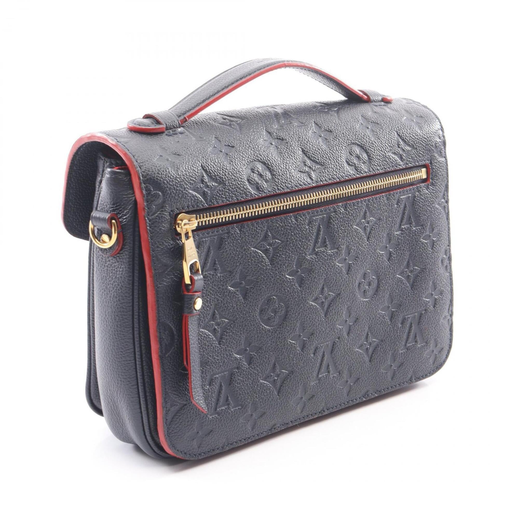 Louis Vuitton Monogram Empreinte Marine Rouge Navy Monogram Empreinte Handbag Pochette (Pre-Owned)