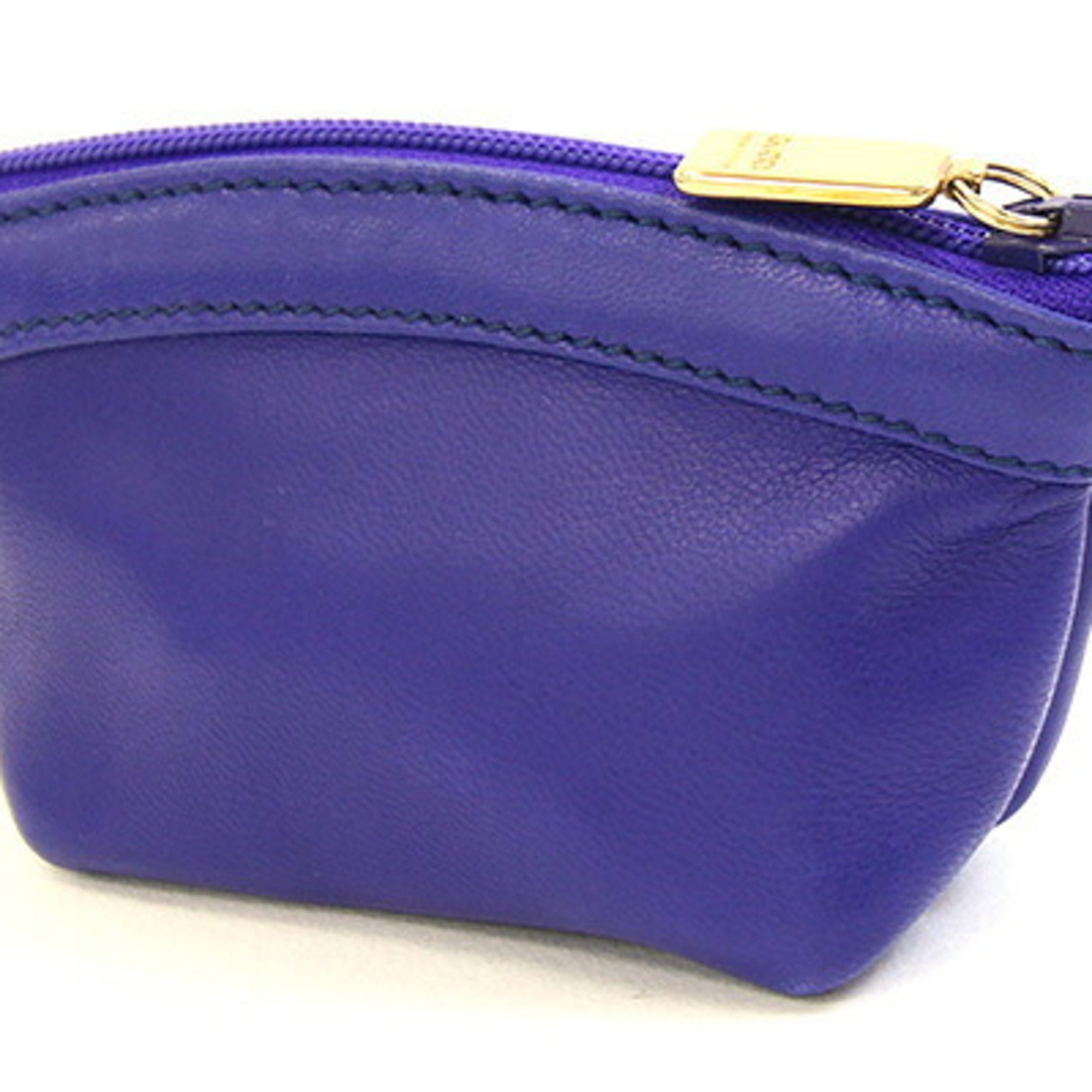 Gucci Blue Leather Coin Purse/Coin Case (Pre-Owned)
