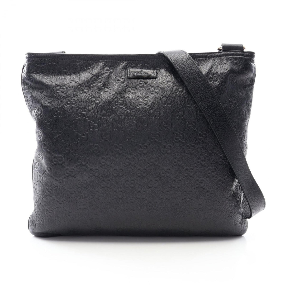 Gucci Black Leather Handbag Shoulder Bag (Pre-Owned)