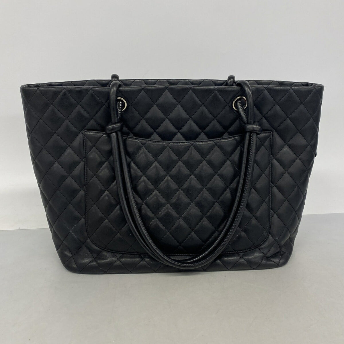 Chanel Black Leather Tote Bag (Pre-Owned)