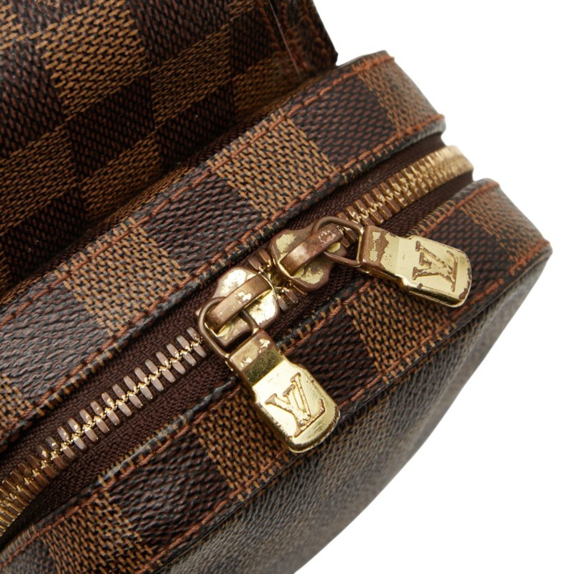 Louis Vuitton Damier Brown Pvc Leather Shoulder Bag Sling Bag (Pre-Owned)
