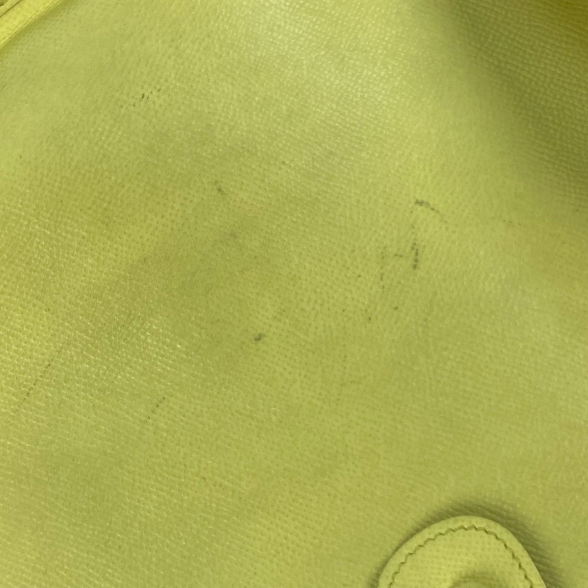 Hermes Lime Lime Yellow Yellow Epsom Leather Shoulder Bag (Pre-Owned)