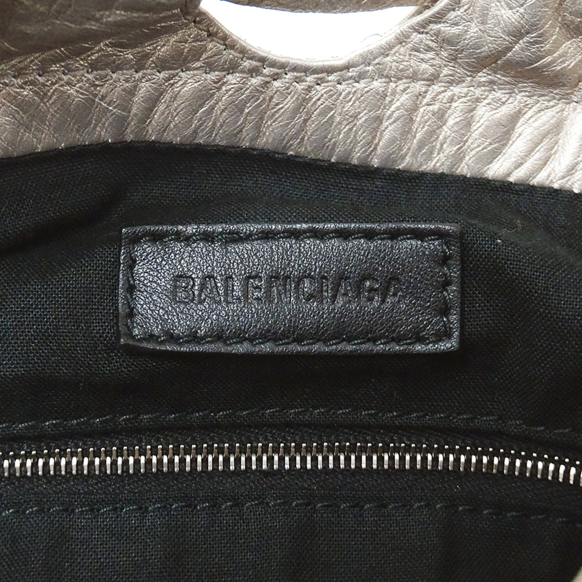 Balenciaga Metallic Leather Handbag Shoulder Bag (Pre-Owned)