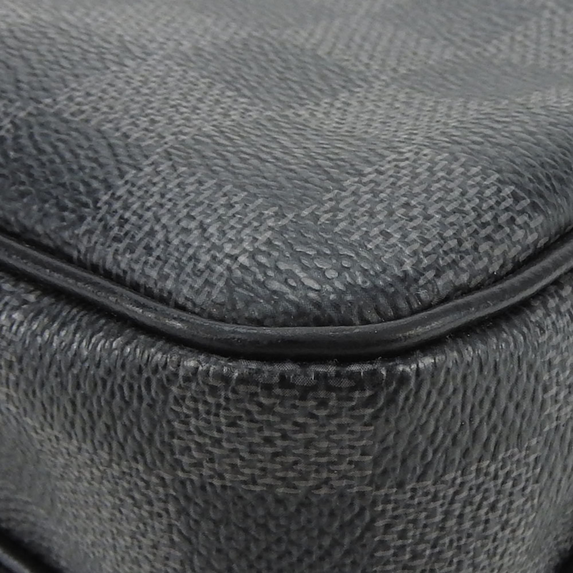 Louis Vuitton Damier Graphite Black Gray Damier Graphite Pochette Shoulder Bag (Pre-Owned)