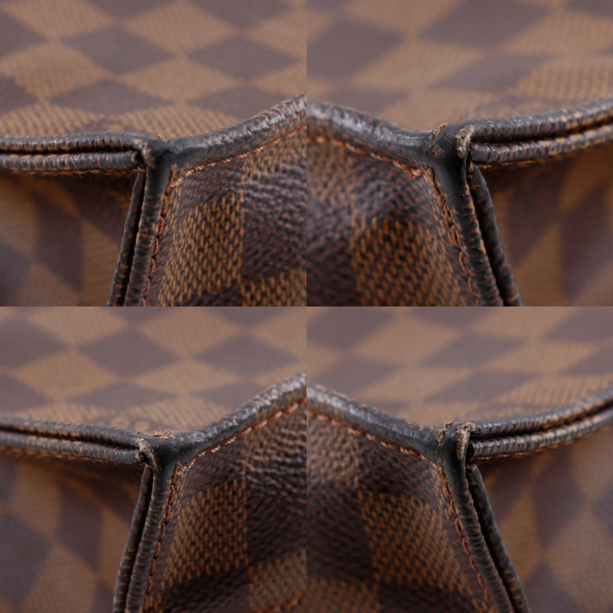 Louis Vuitton Brown Damier Canvas Handbag Tote Bag (Pre-Owned)