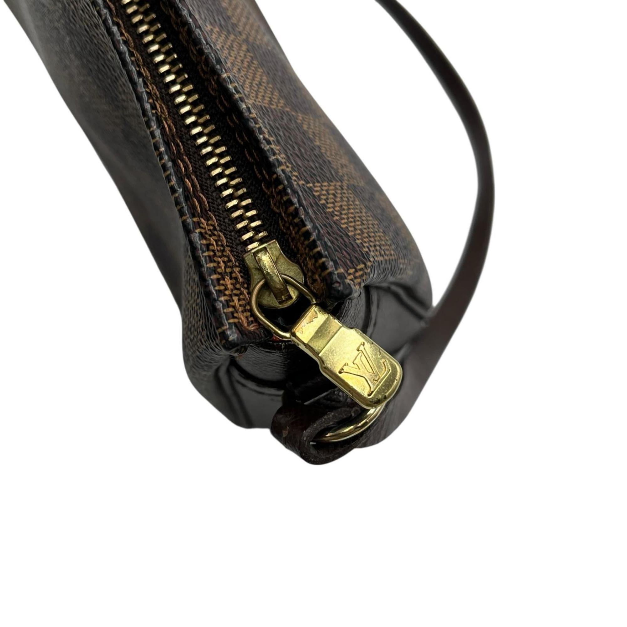 Louis Vuitton Brown Damier Canvas Handbag Pouch (Pre-Owned)