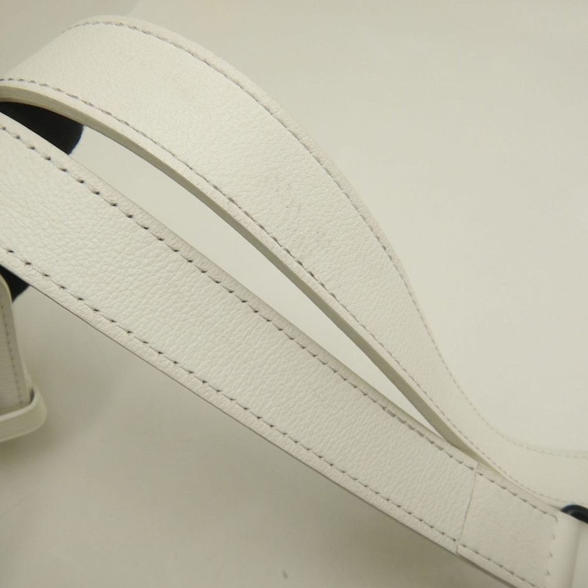 Louis Vuitton Monogram Shadow Blanc Leather Shoulder Bag (Pre-Owned)