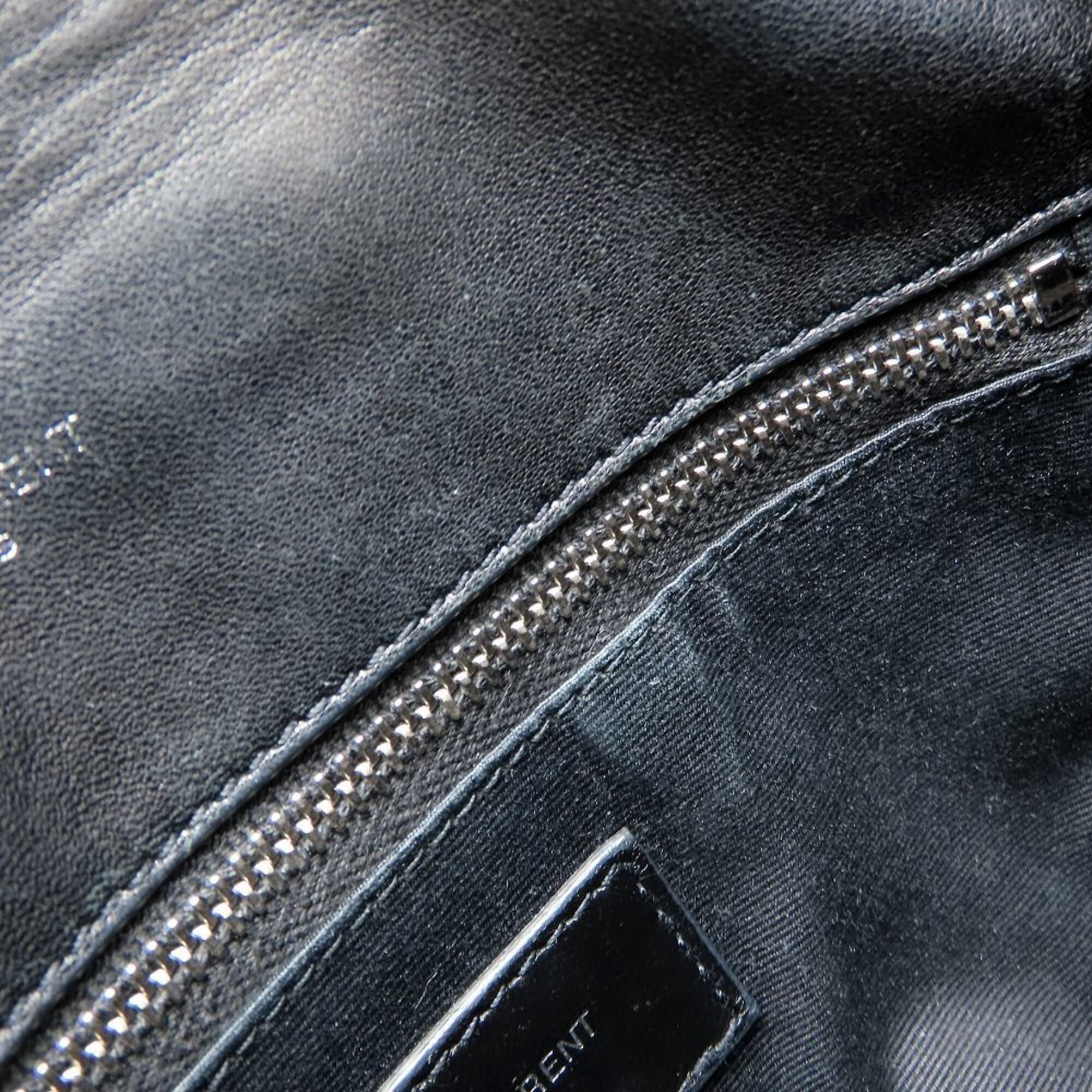 Yves Saint Laurent Black Leather Shoulder Bag (Pre-Owned)