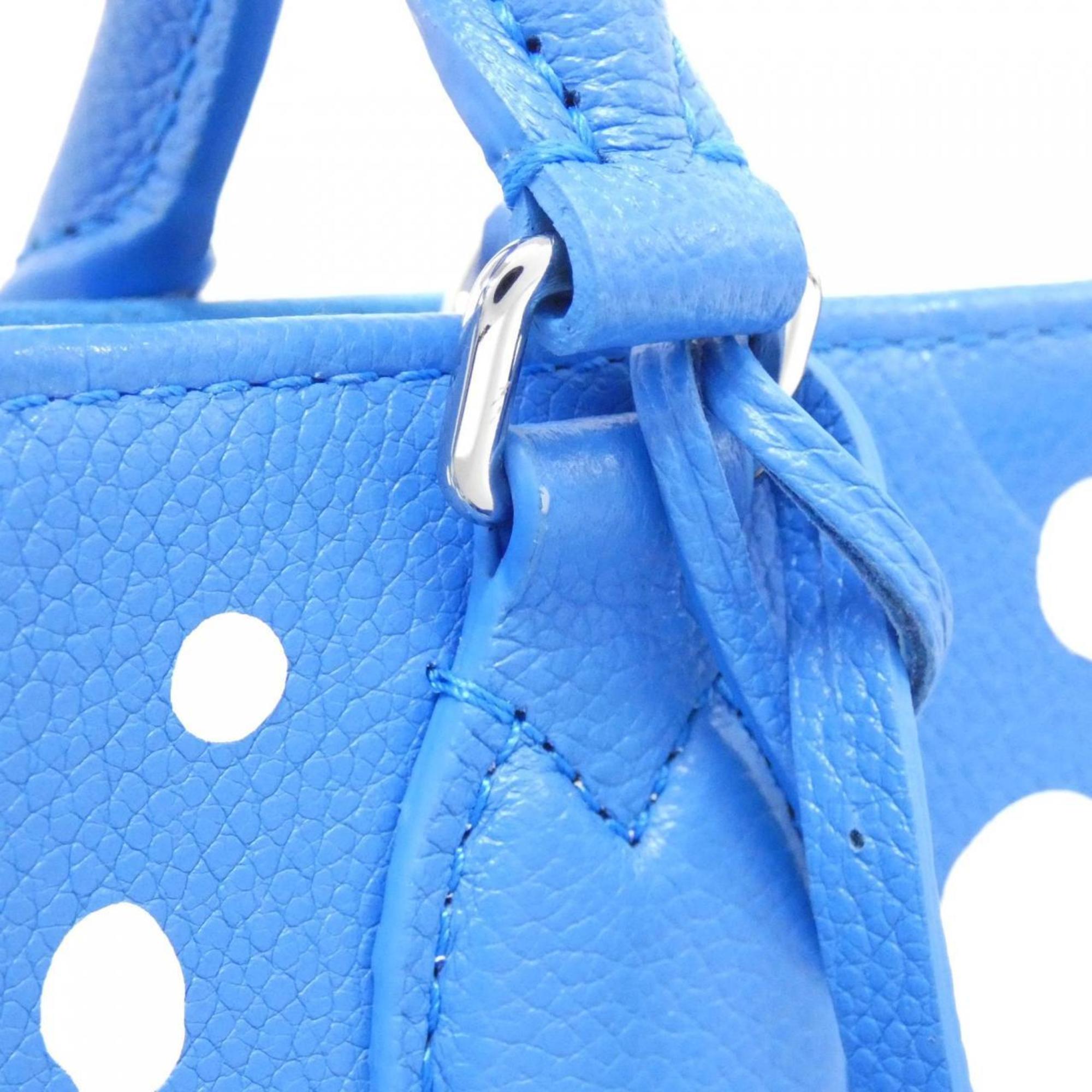Louis Vuitton Monogram Empreinte Blue Leather Tote Bag (Pre-Owned)