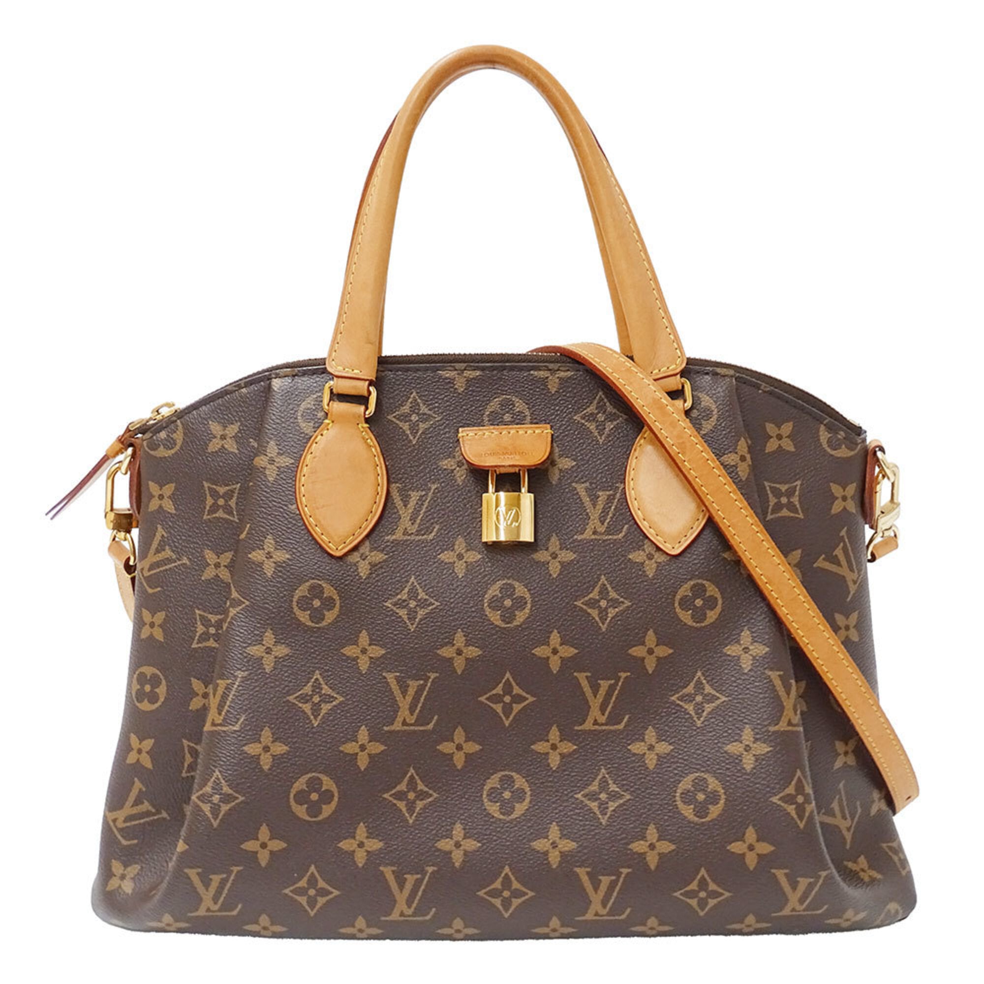 Louis Vuitton Brown Monogram Canvas Handbag Shoulder Bag (Pre-Owned)