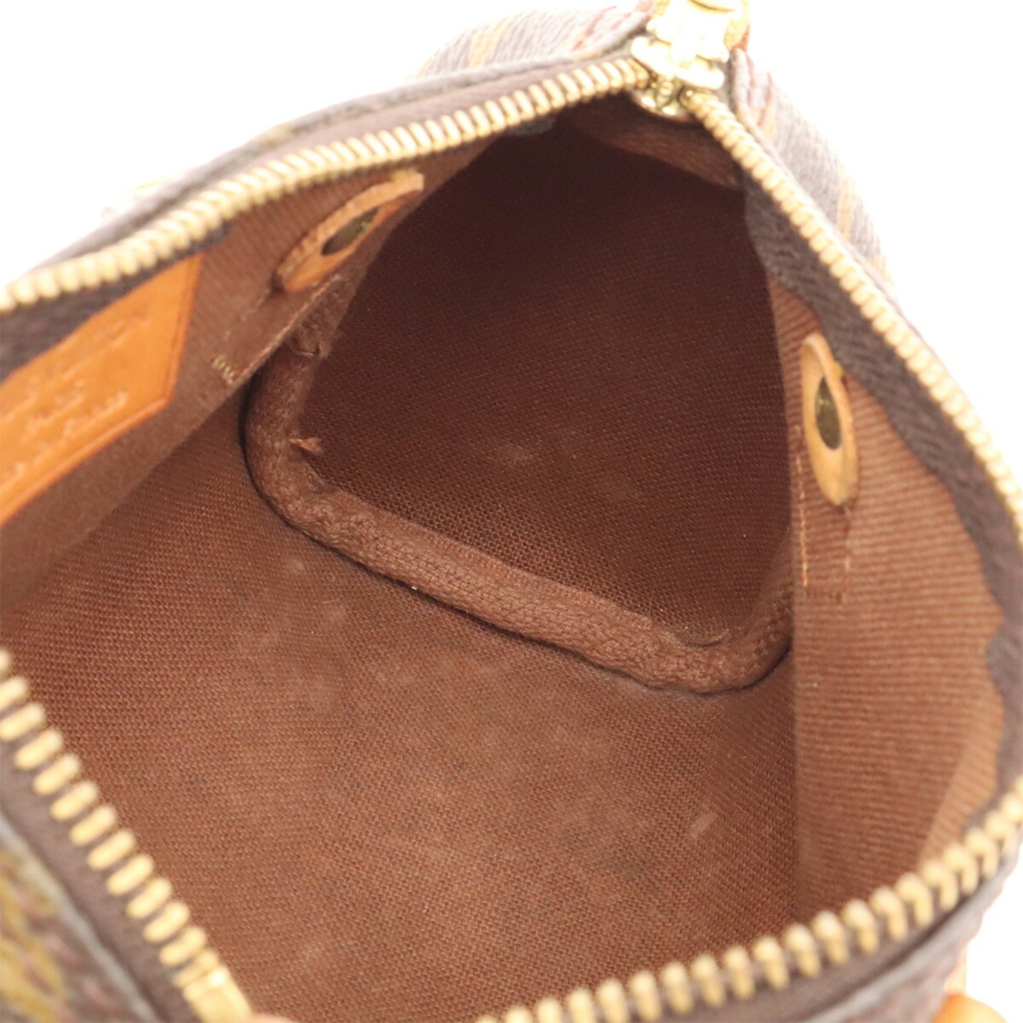 Louis Vuitton Brown Monogram Mini Handbag Pouch (Pre-Owned)