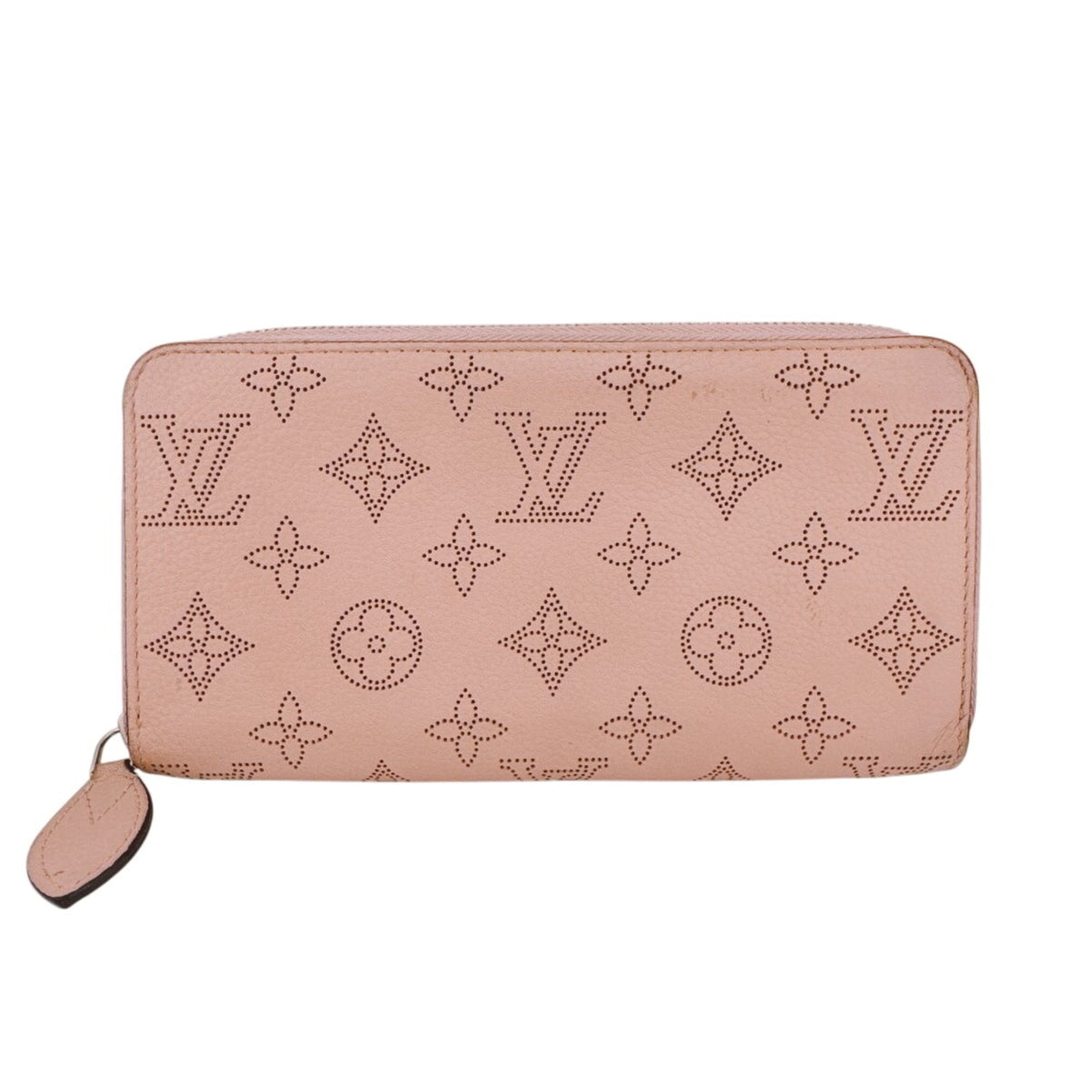 Louis Vuitton Mahina Beige Pink Mahina Leather Long Wallet (Bi-Fold) (Pre-Owned)