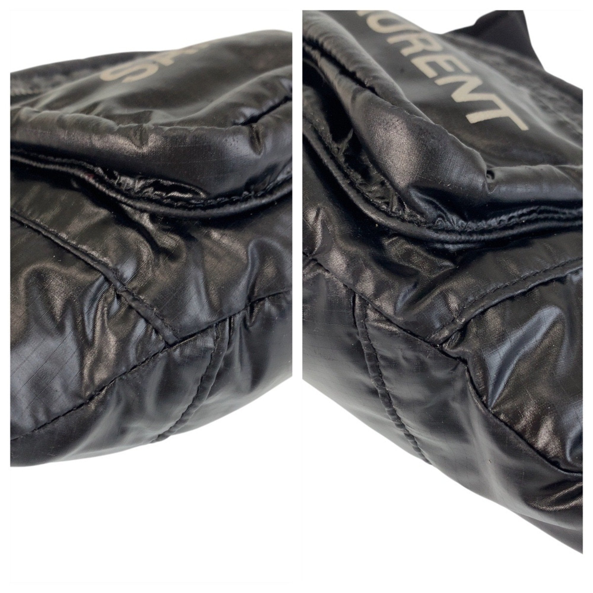 Saint Laurent Black Nylon Sling Bag (Pre-Owned)