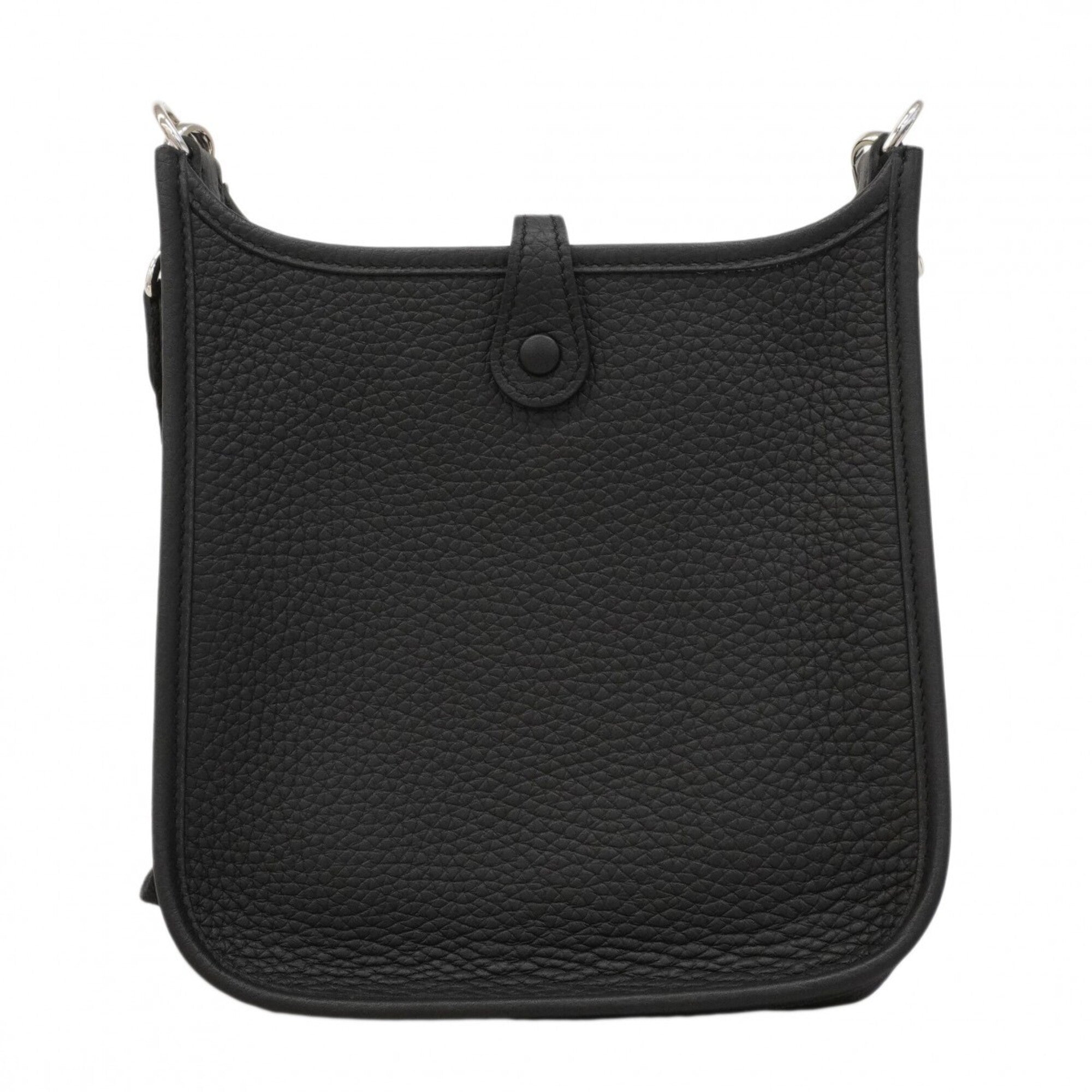 Hermes Black Taurillon Clemence Leather Shoulder Bag (Pre-Owned)