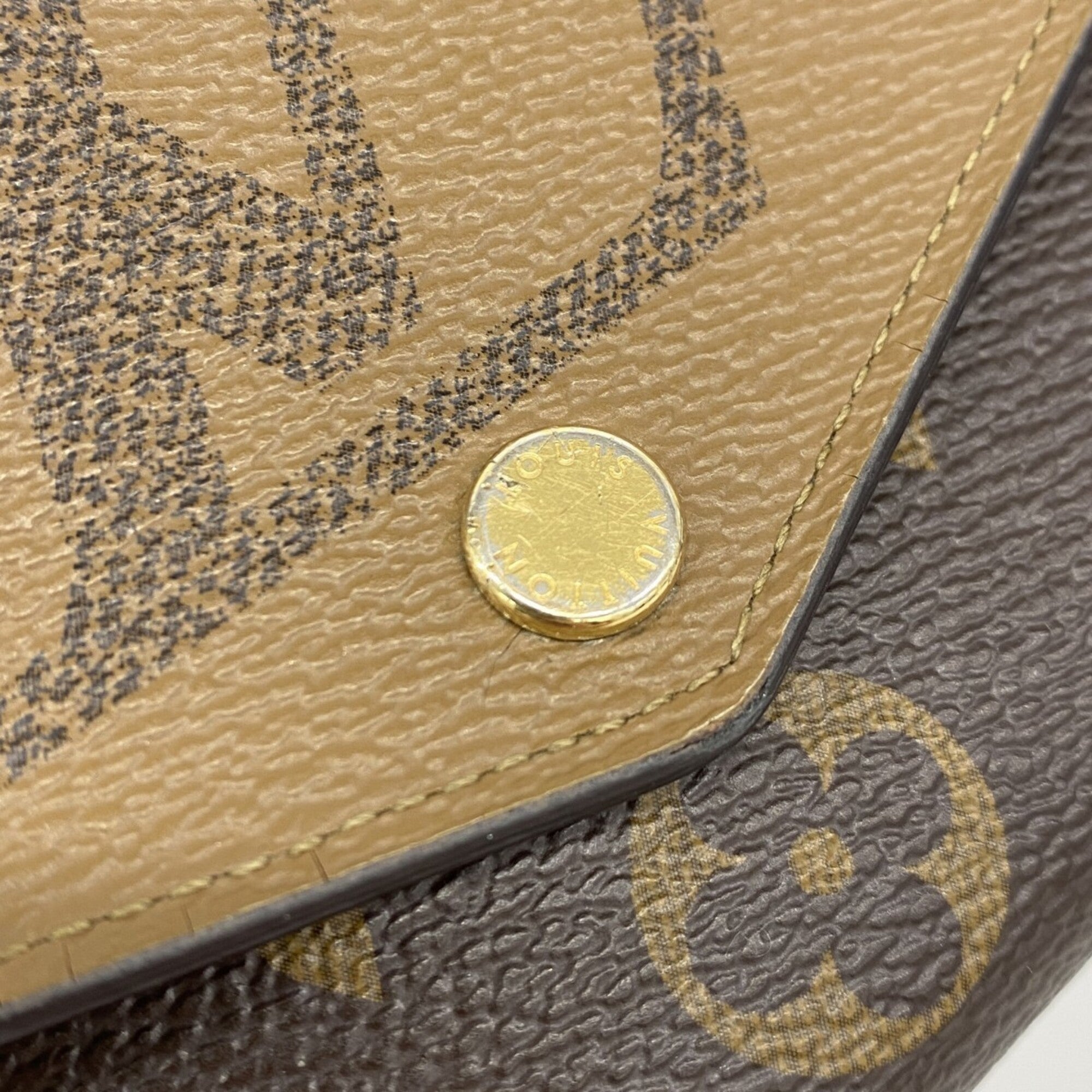 Louis Vuitton Brown Long Wallet (Bi-Fold) (Pre-Owned)
