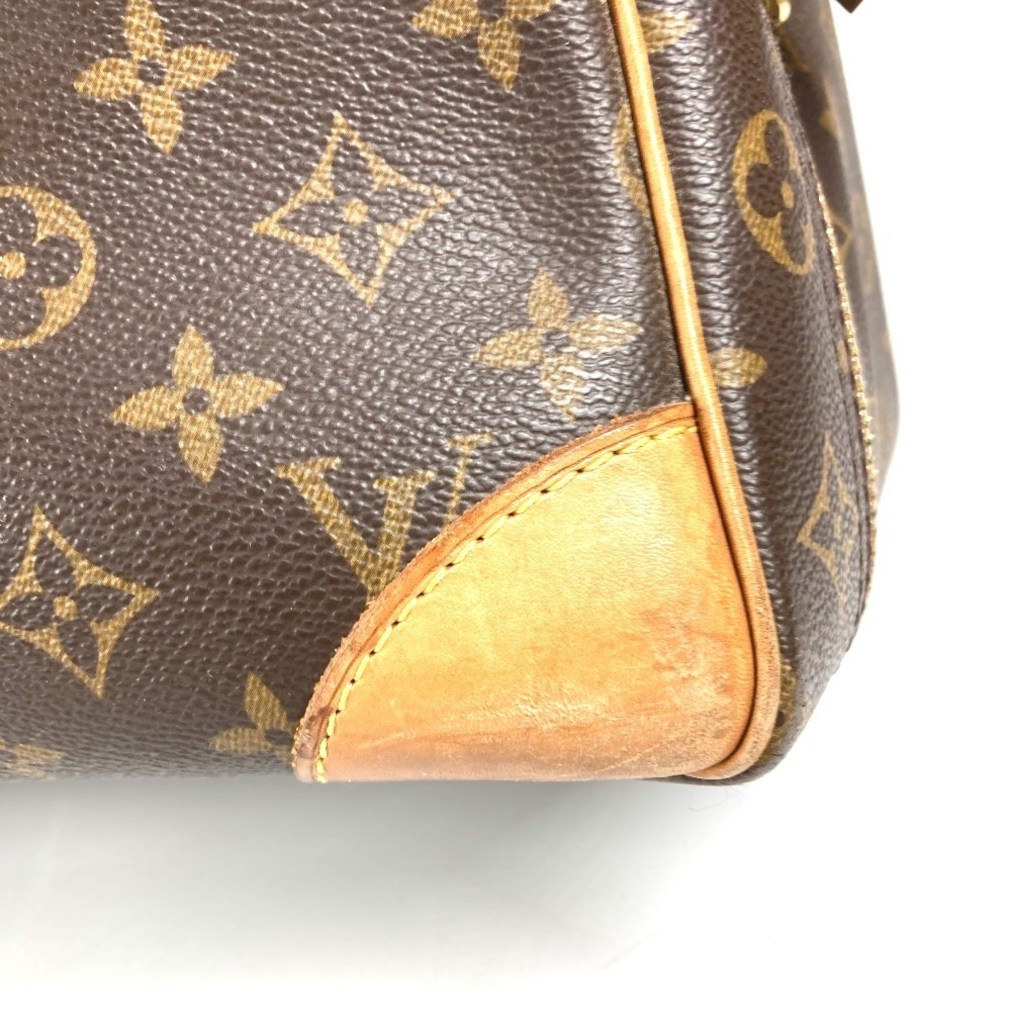 Louis Vuitton Brown Monogram Boston Bag Handbag (Pre-Owned)