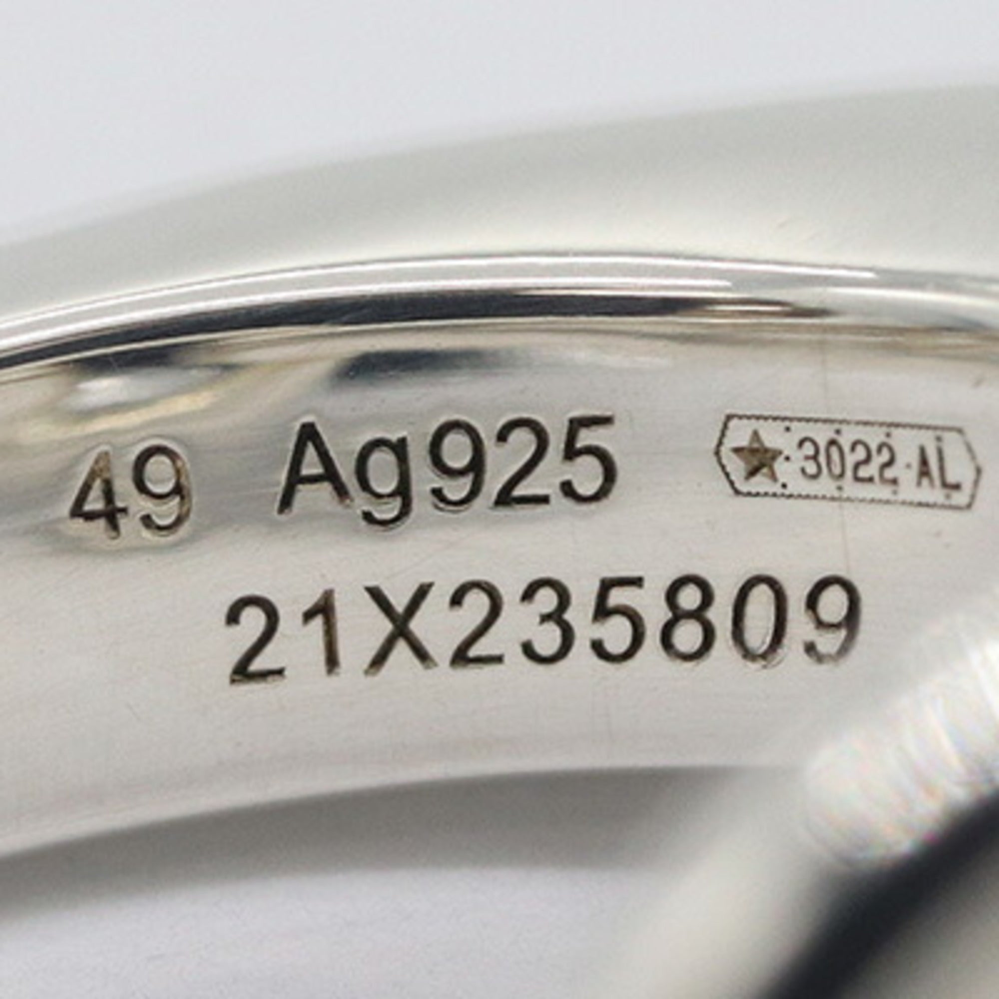 Hermes Sterling Silver 925 Band Ring (Pre-Owned)