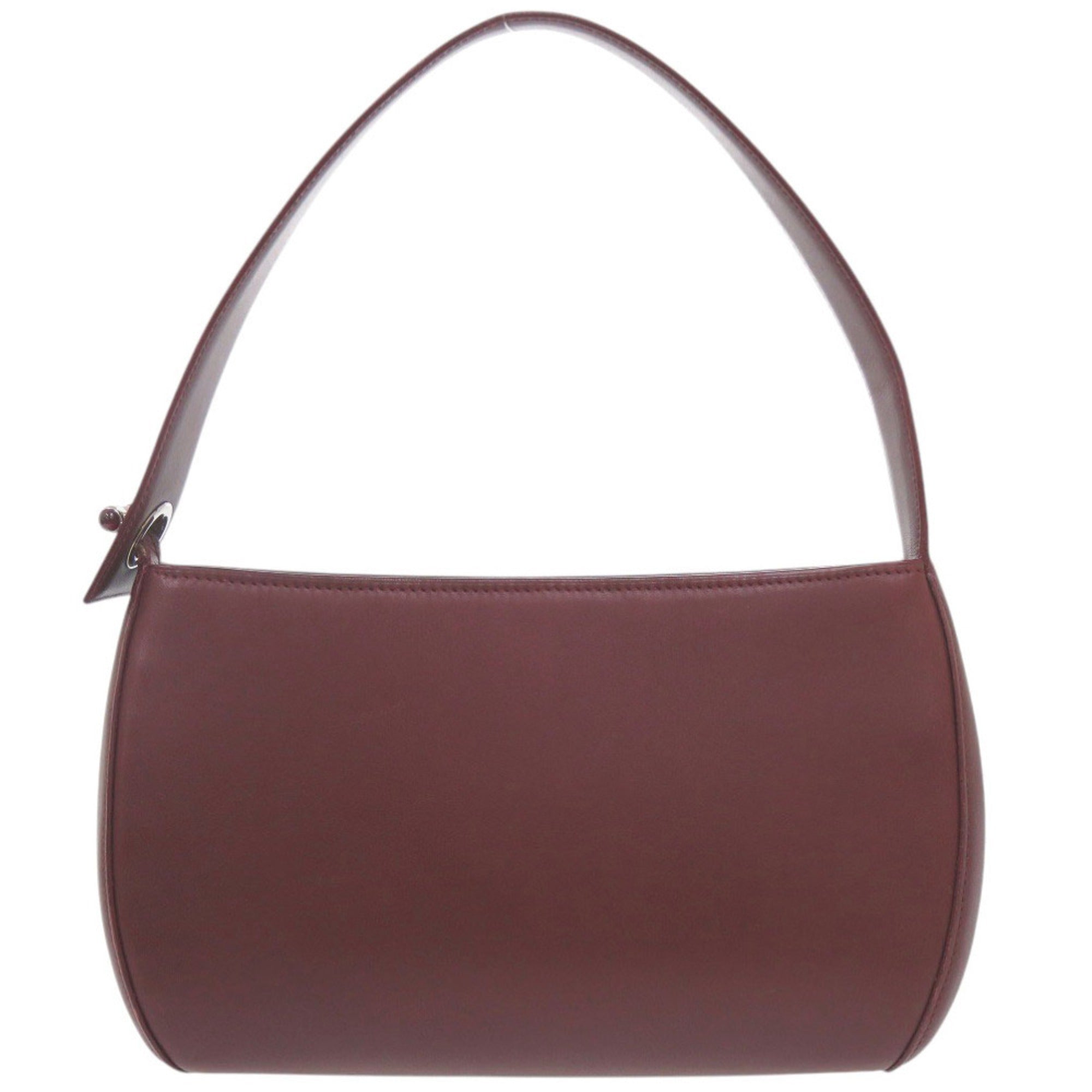 Cartier Bordeaux Leather Handbag (Pre-Owned)