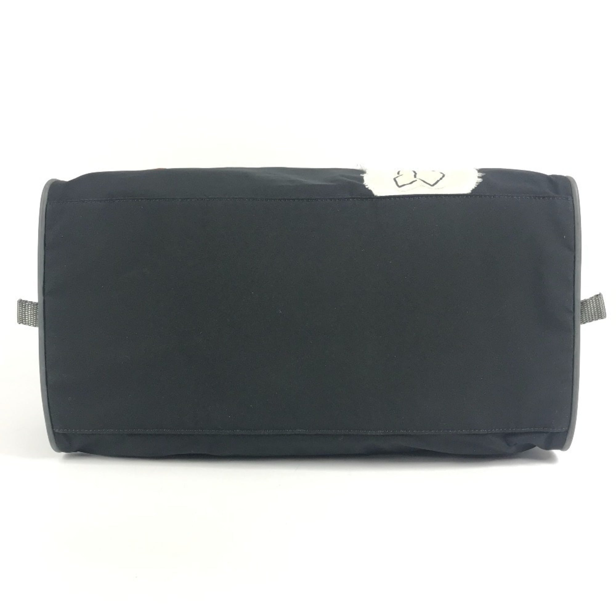 Prada Black Nylon Boston Bag Handbag Shoulder Bag (Pre-Owned)