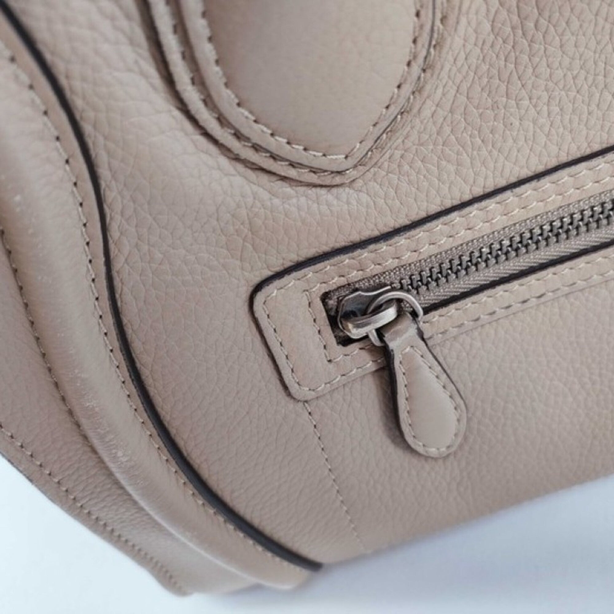 Celine Brown Leather Handbag Tote Bag (Pre-Owned)