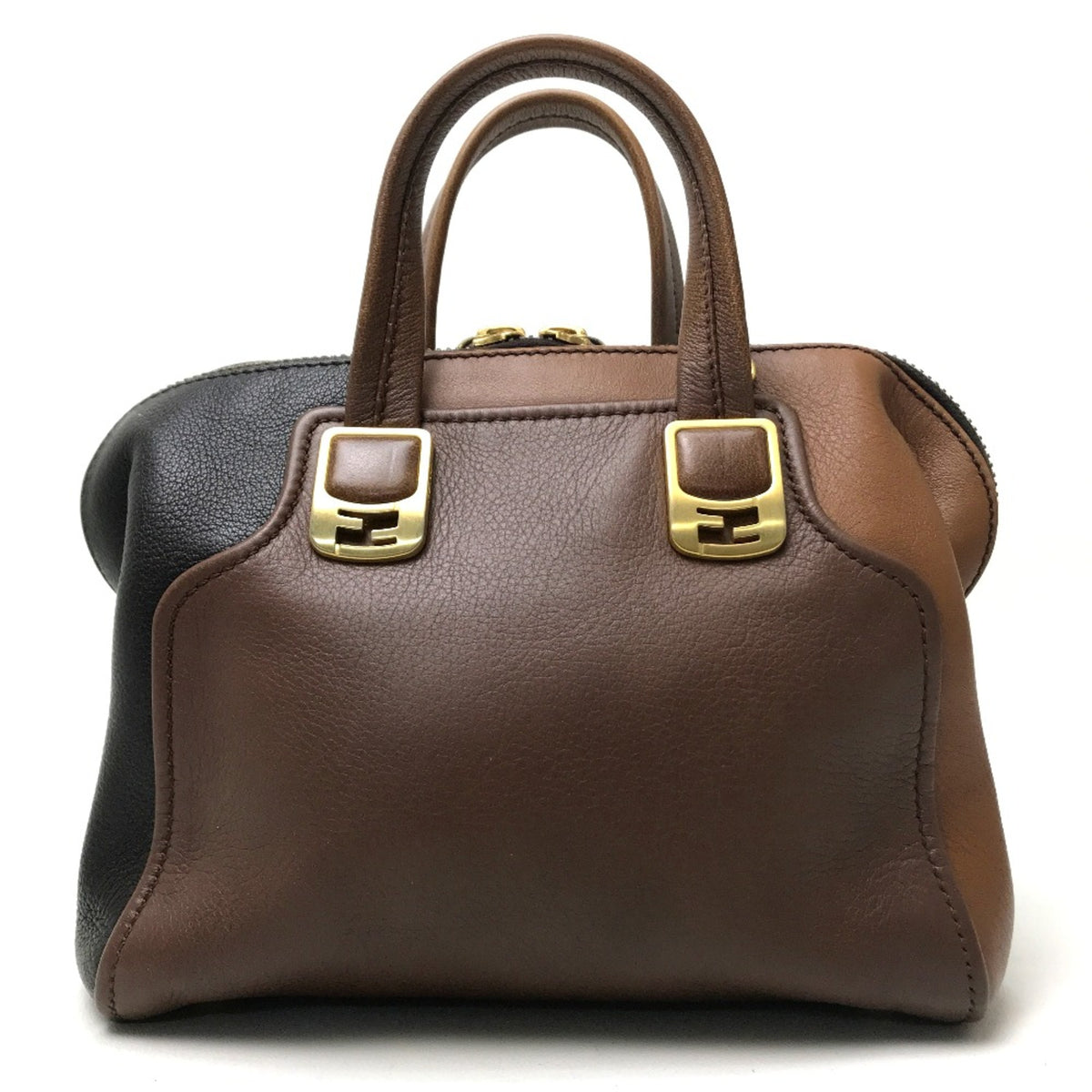 Fendi Brown Leather Handbag (Pre-Owned)