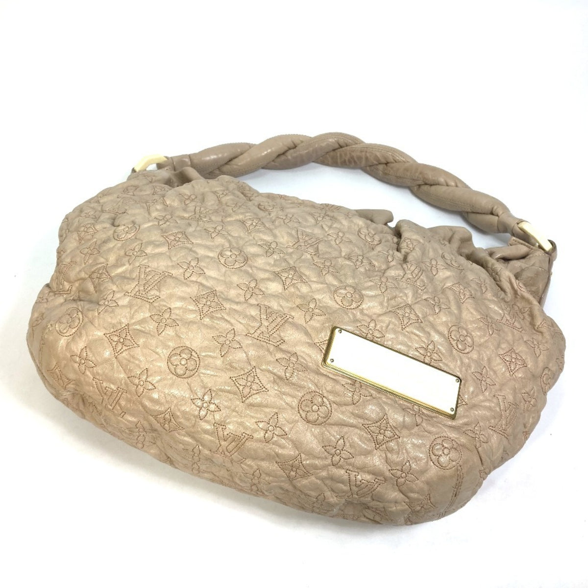 Louis Vuitton Monogram Olympe Beige Ecru Leather Shoulder Bag (Pre-Owned)