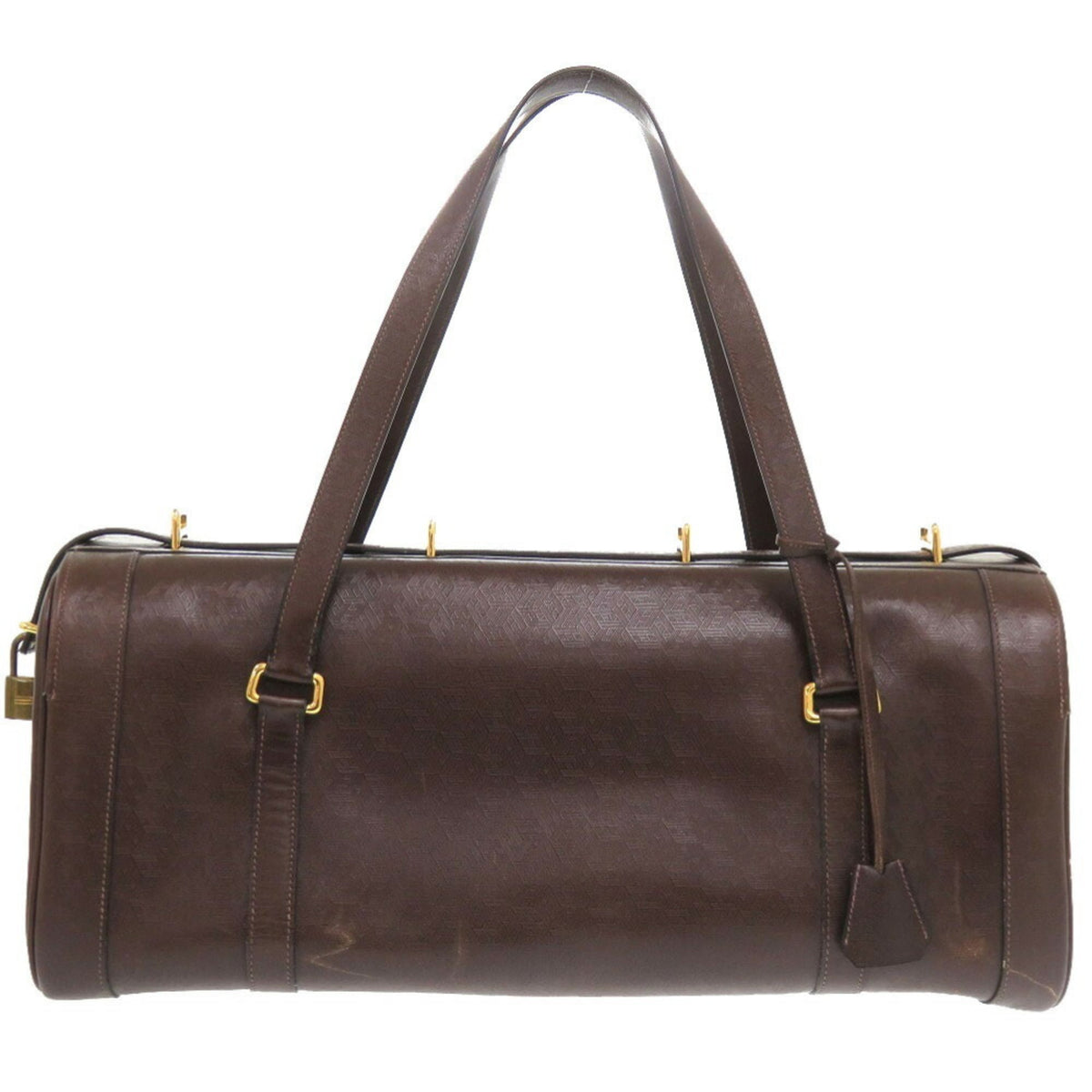Hermes Brown Leather Boston Bag (Pre-Owned)