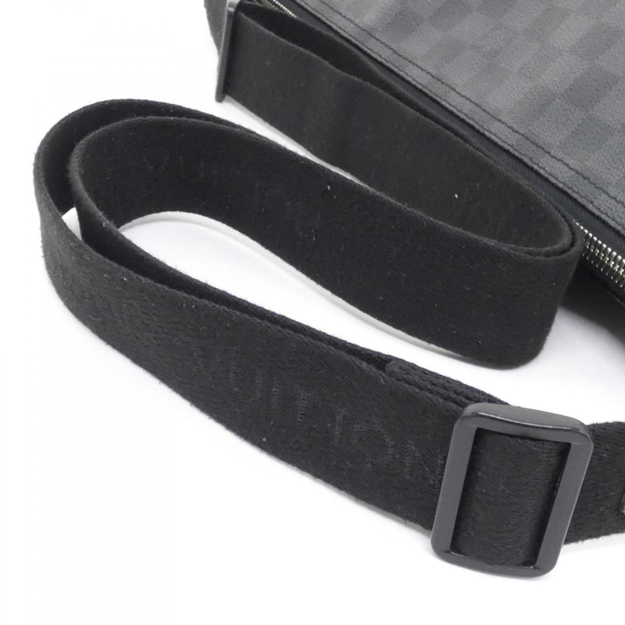 Louis Vuitton Dark Gray Graphite Coated Canvas Shoulder Bag (Pre-Owned)