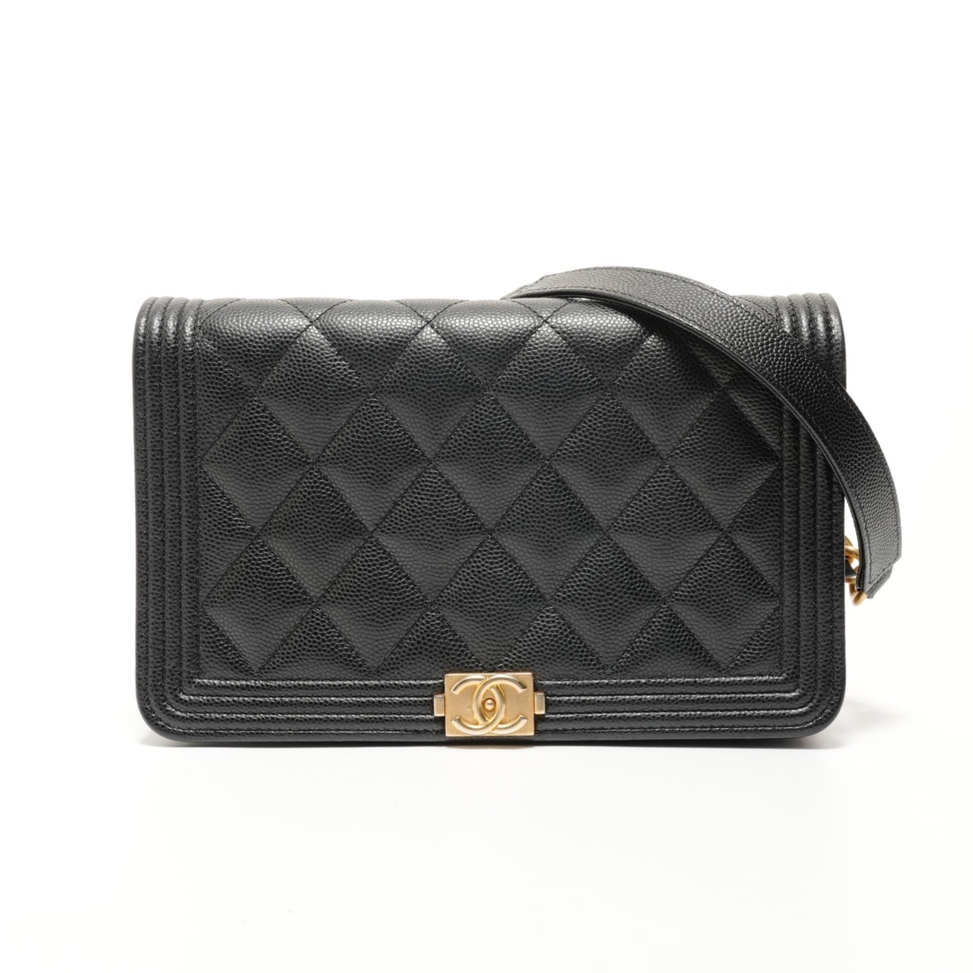 Chanel Boy Chanel Black Shoulder Bag (Pre-Owned)