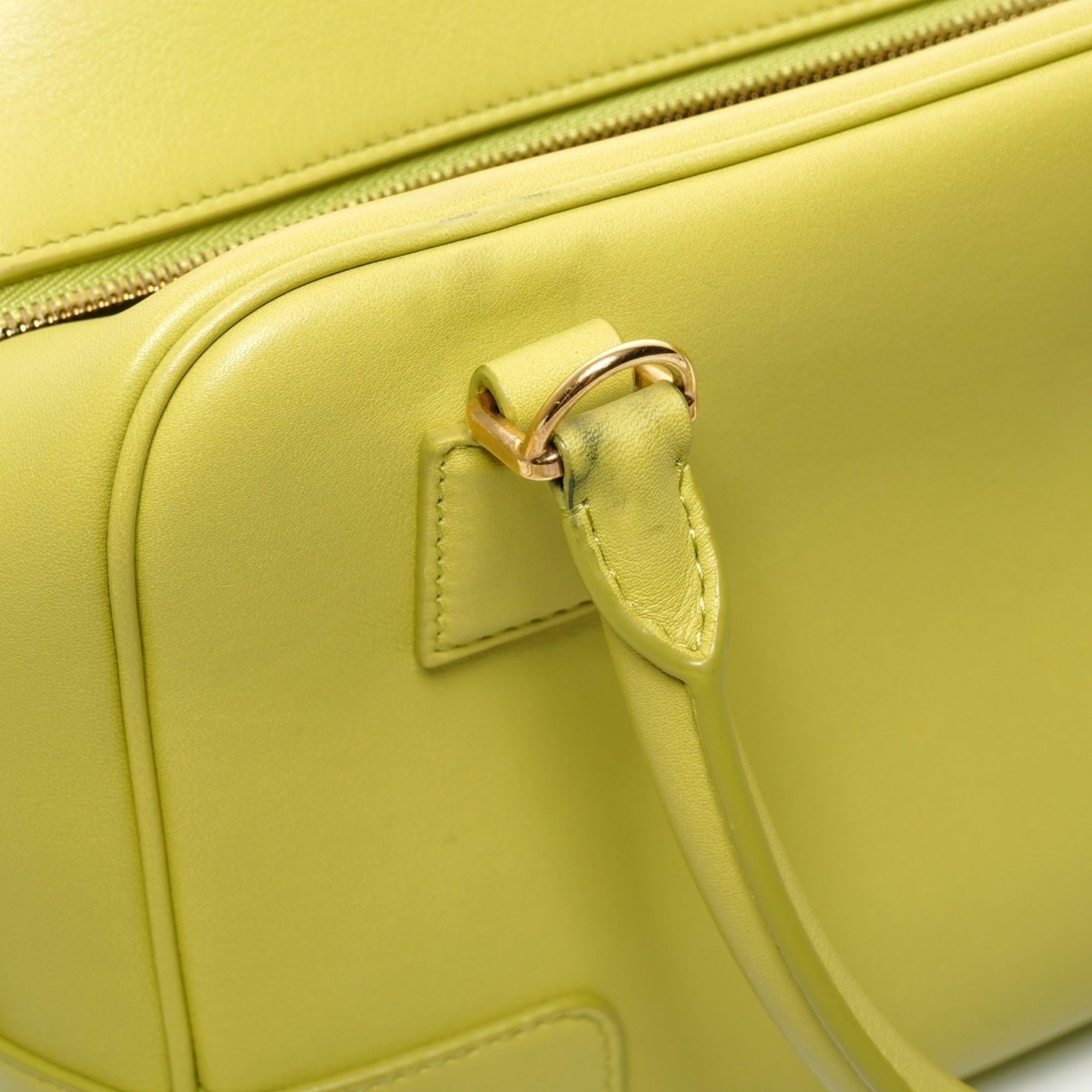 Loewe Amazona Green Leather Handbag (Pre-Owned)