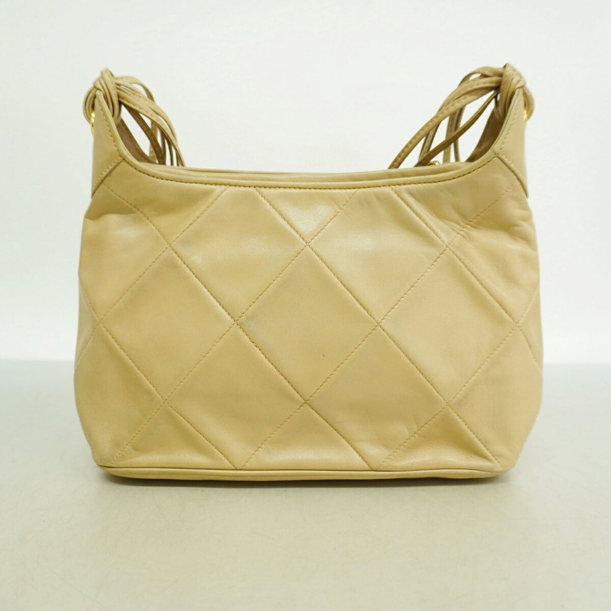 Chanel Beige Leather Shoulder Bag (Pre-Owned)