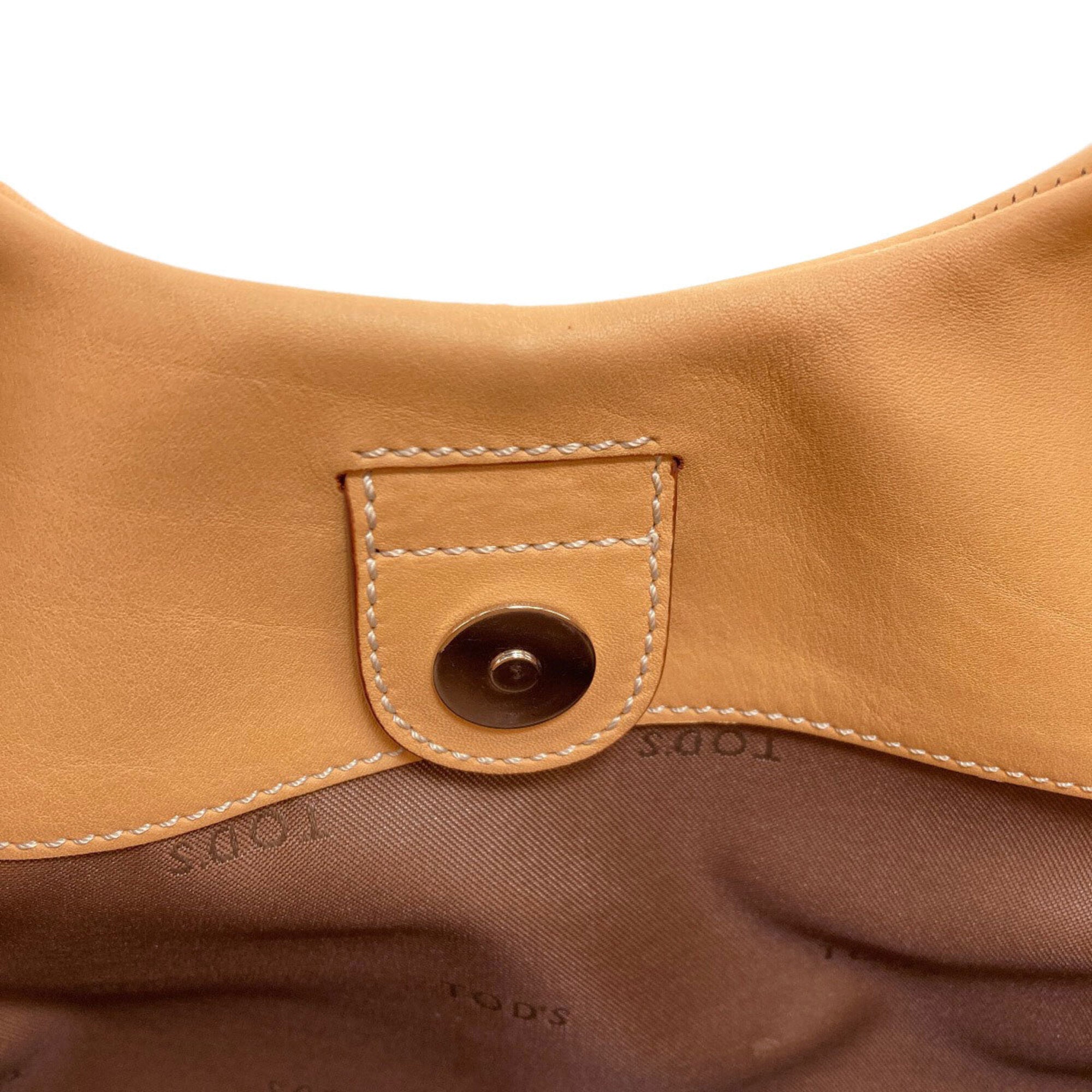 Tod's Beige Leather Handbag (Pre-Owned)