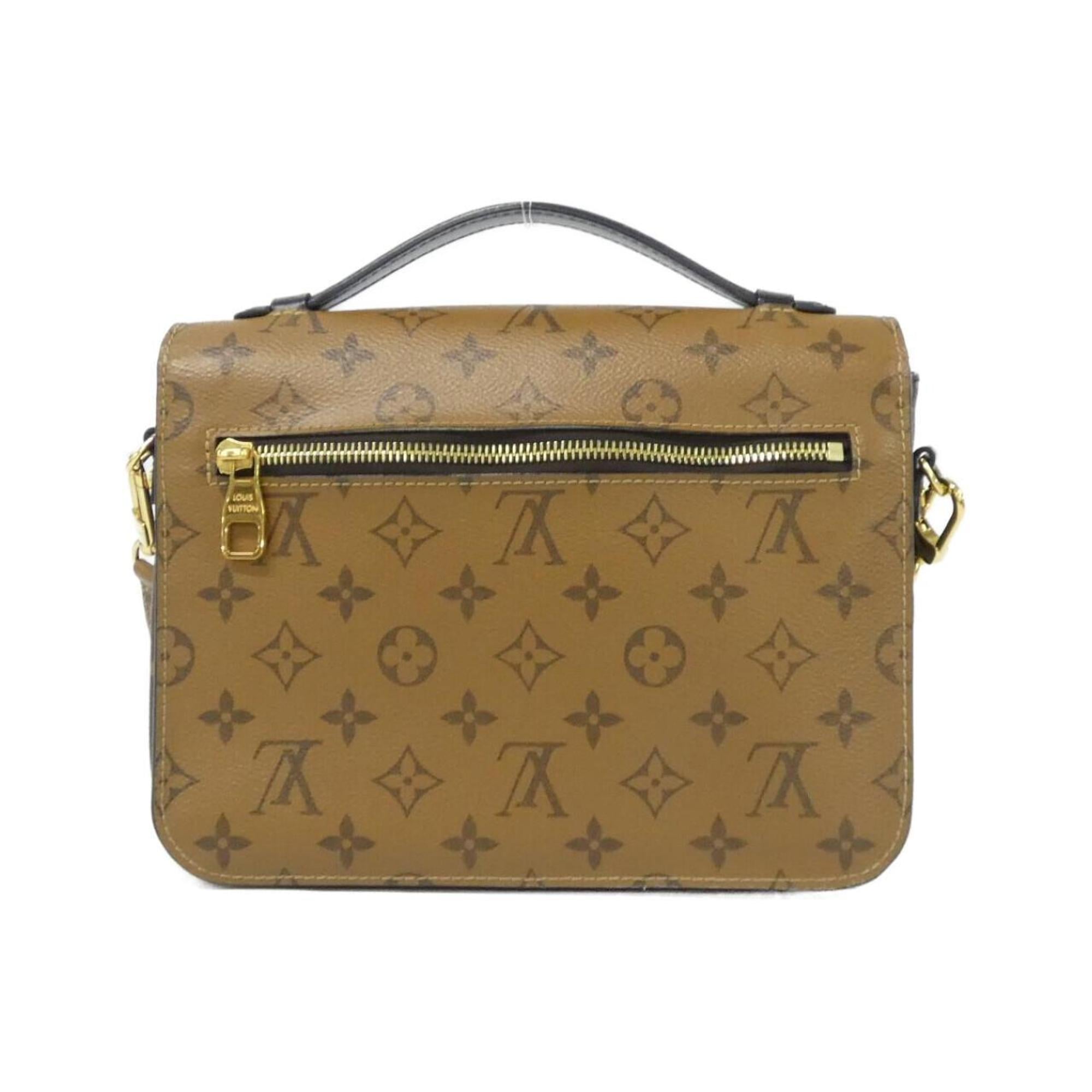 Louis Vuitton Marron Coated Canvas Handbag Pochette (Pre-Owned)