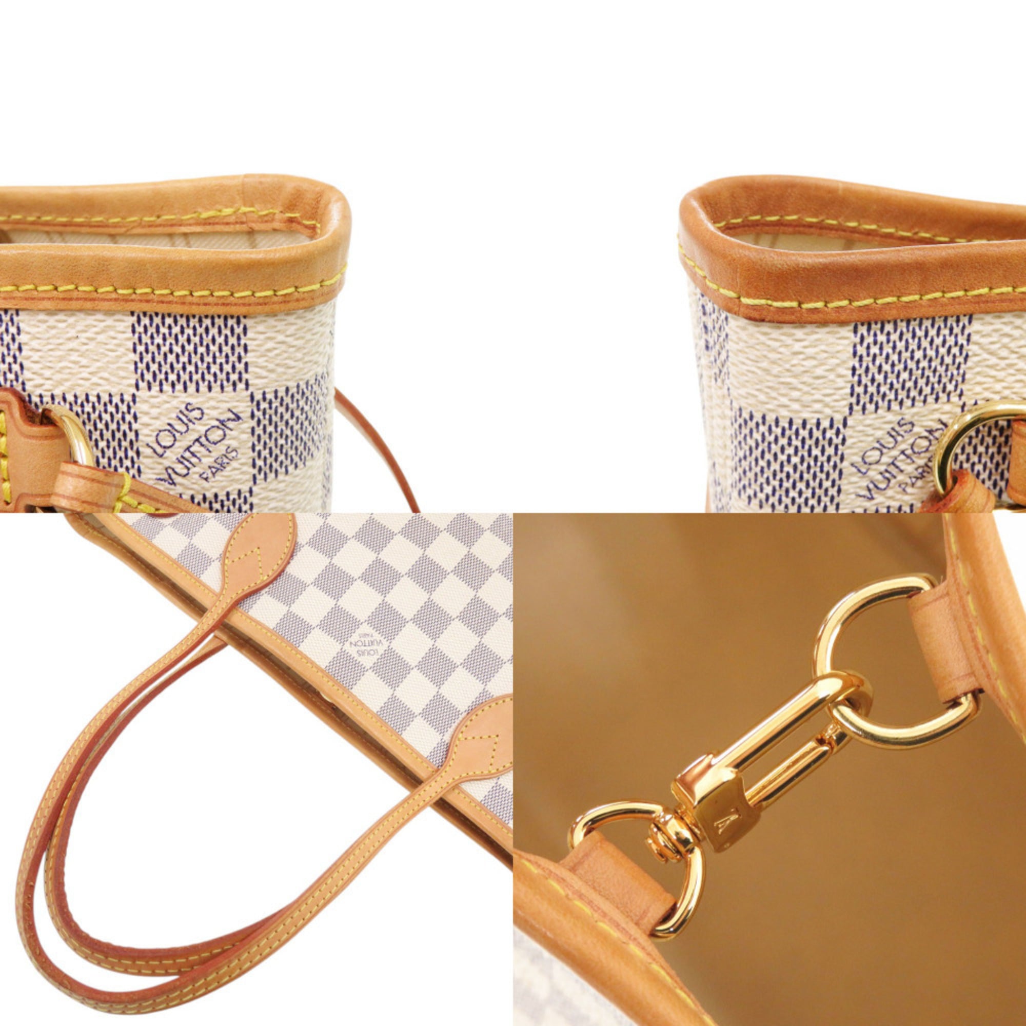 Louis Vuitton Damier Azur White Damier Azur Tote Bag (Pre-Owned)
