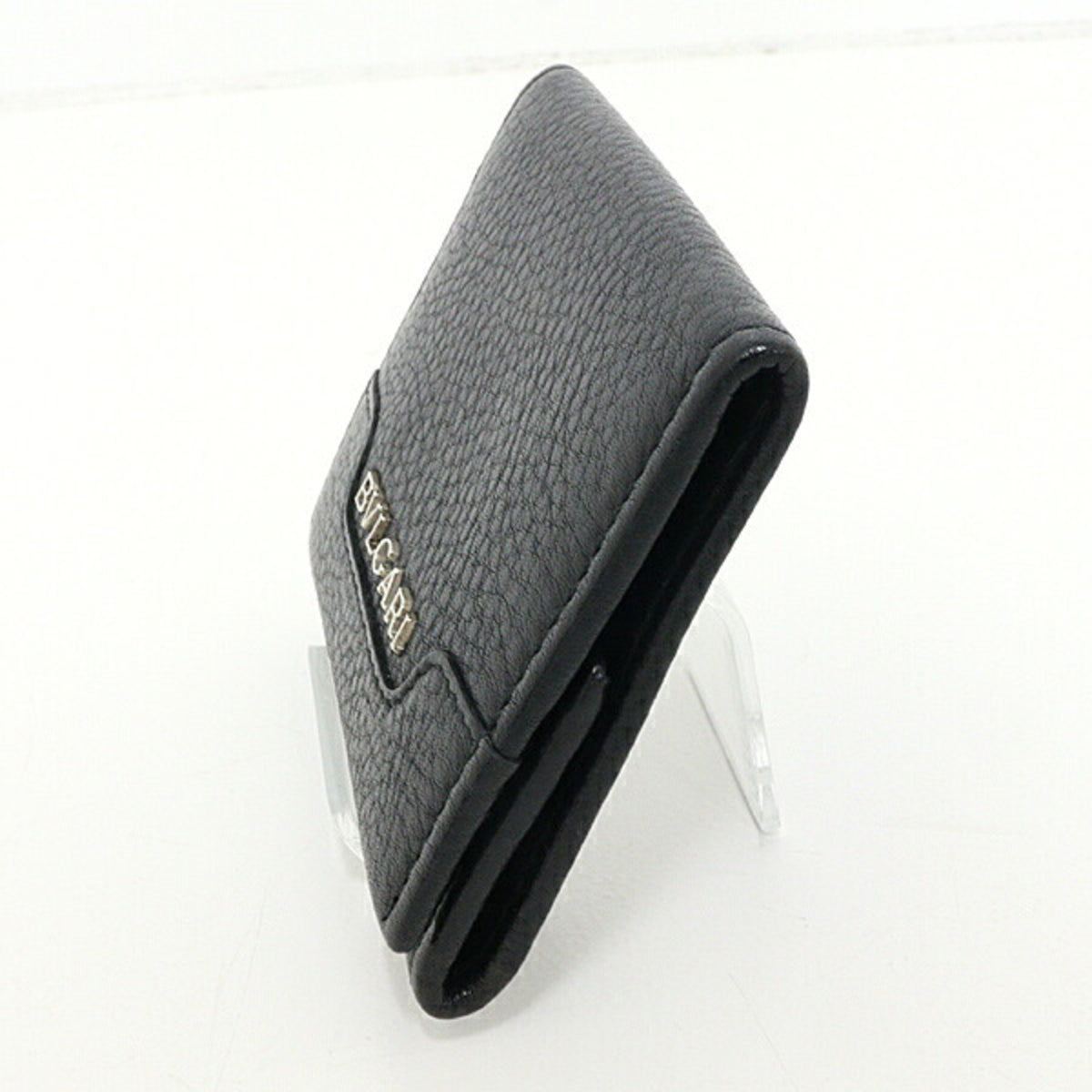 Bvlgari Black Leather Coin Purse/Coin Case (Pre-Owned)
