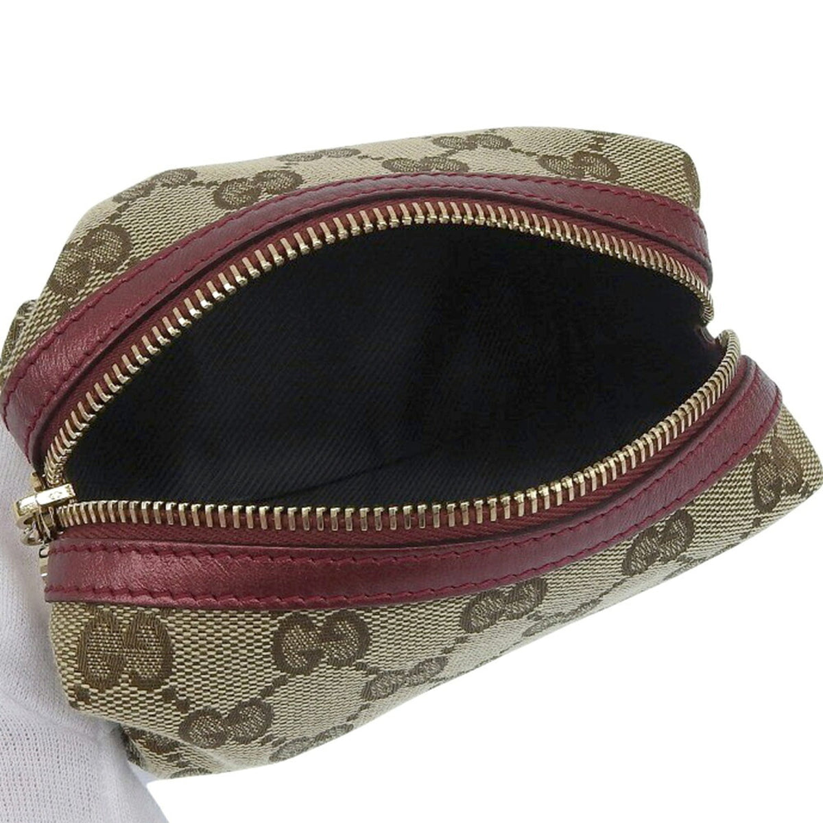 Gucci Gg Canvas Brown Gg Canvas Pouch (Pre-Owned)