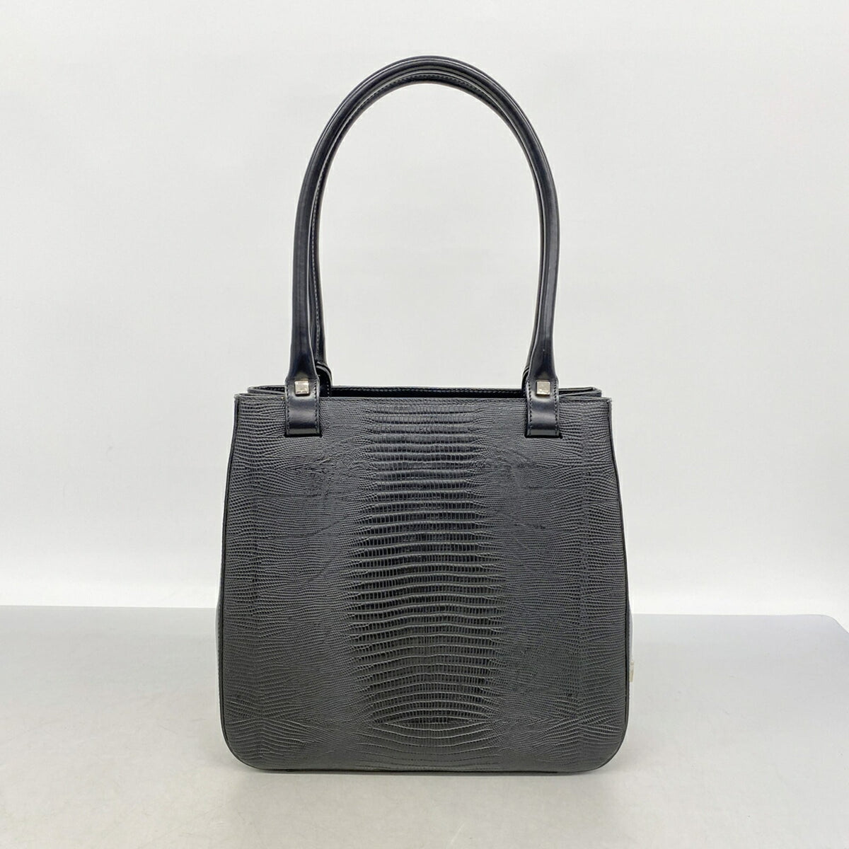 Salvatore Ferragamo Black Leather Tote Bag (Pre-Owned)