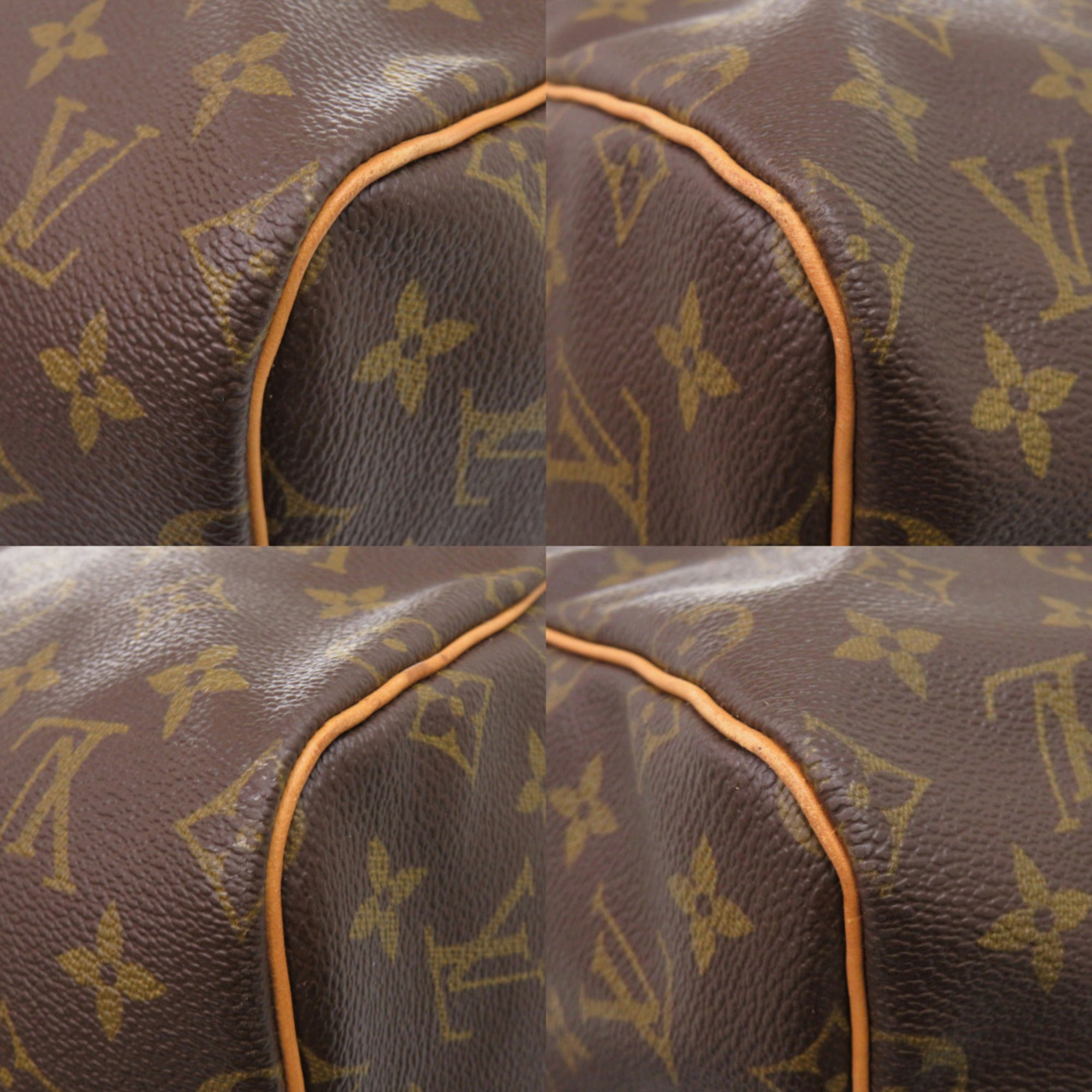 Louis Vuitton Brown Monogram Canvas Boston Bag (Pre-Owned)