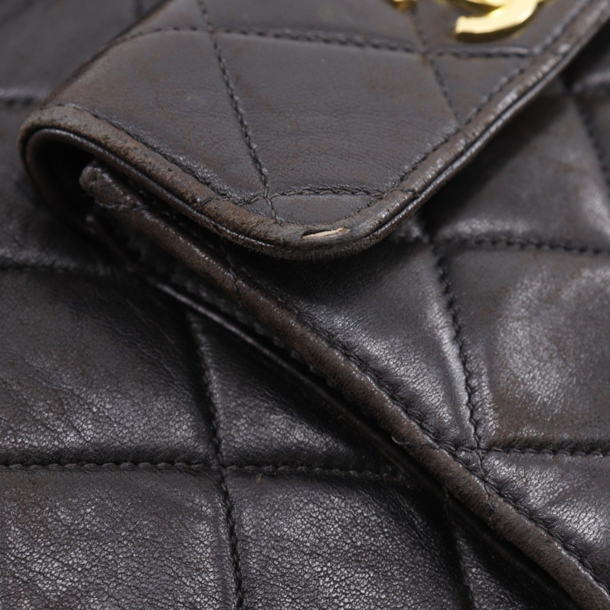 Chanel Black Leather Backpack (Pre-Owned)