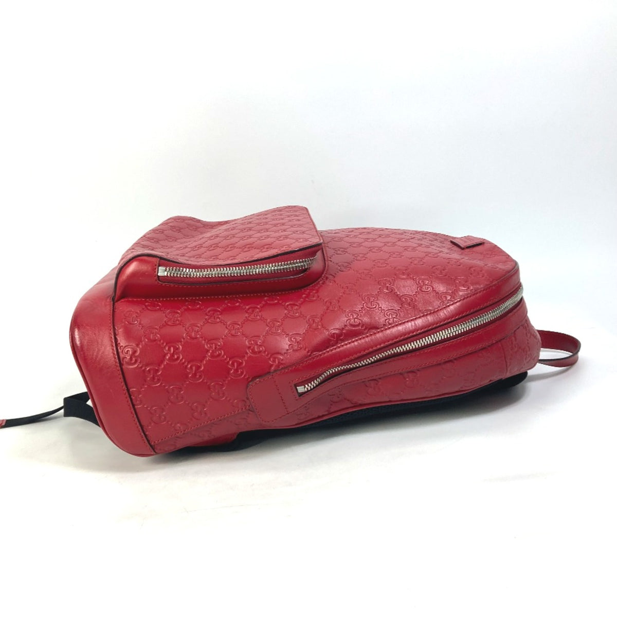 Gucci Red Leather Backpack (Pre-Owned)