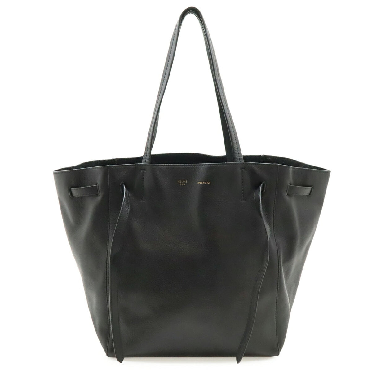 Celine Black Leather Shoulder Bag Tote Bag (Pre-Owned)