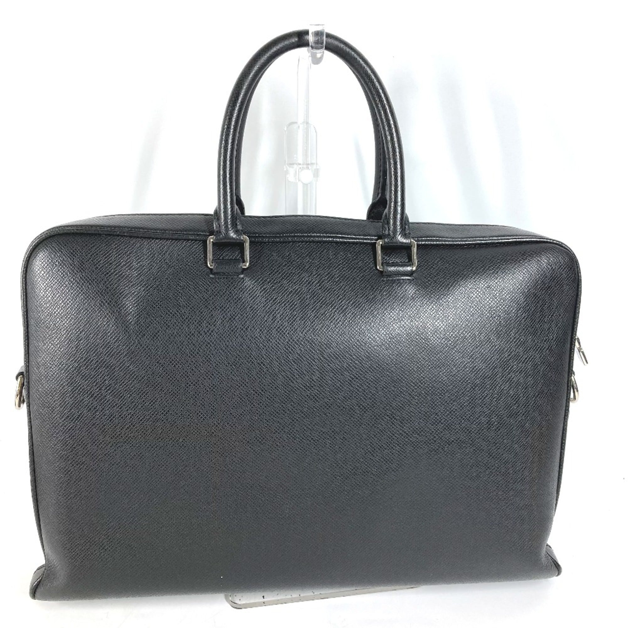 Louis Vuitton Black Leather Briefcase (Pre-Owned)