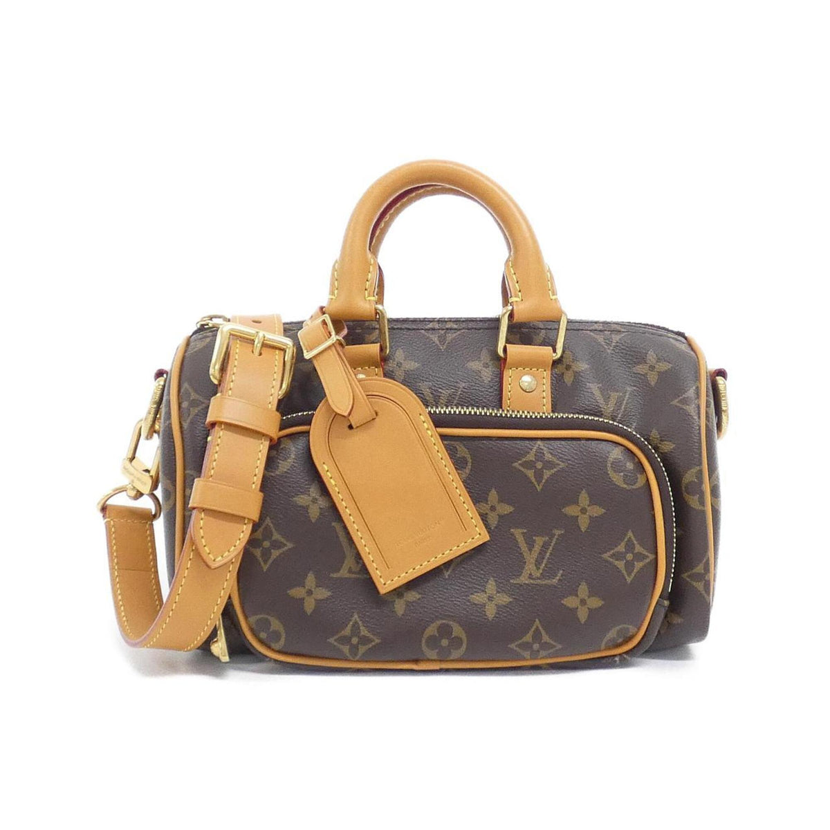 Louis Vuitton Marron Coated Canvas Boston Bag (Pre-Owned)