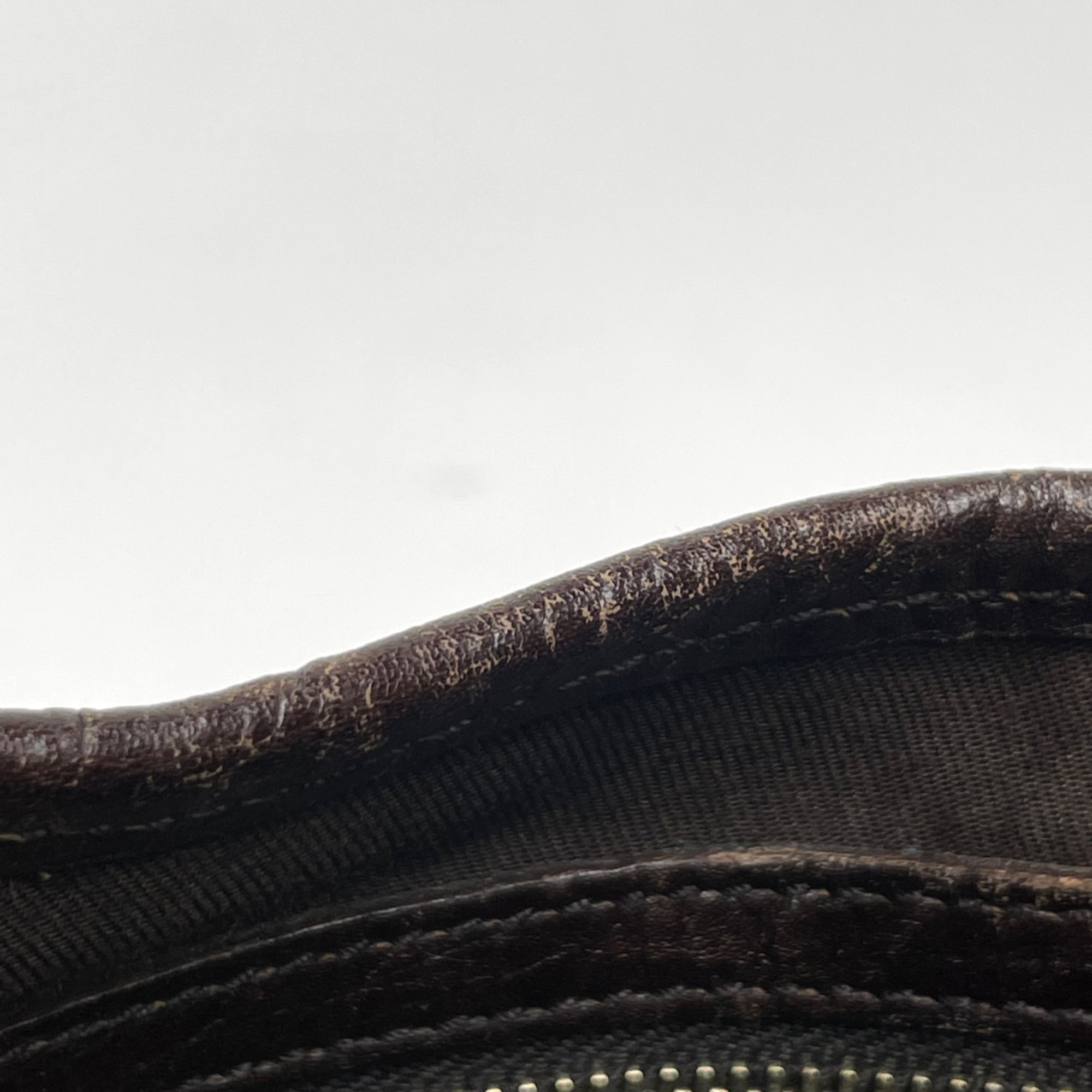 Gucci Sherry Line Brown Gg Canvas Leather Shoulder Bag (Pre-Owned)