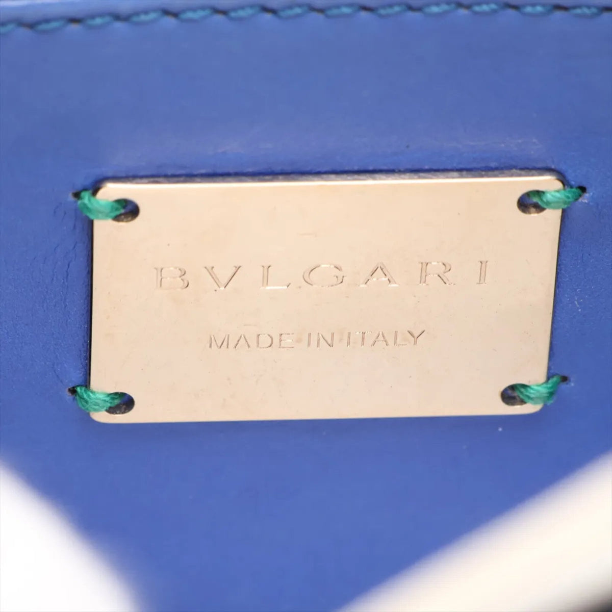 Bvlgari Blue Leather Crossbody Bag Shoulder Bag (Pre-Owned)