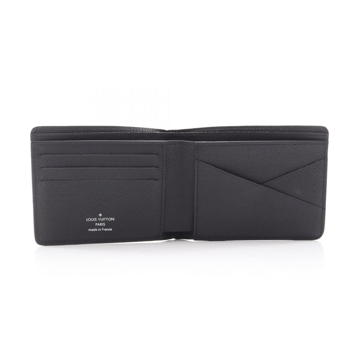 Louis Vuitton Black Noir Leather Wallet (Bi-Fold) (Pre-Owned)