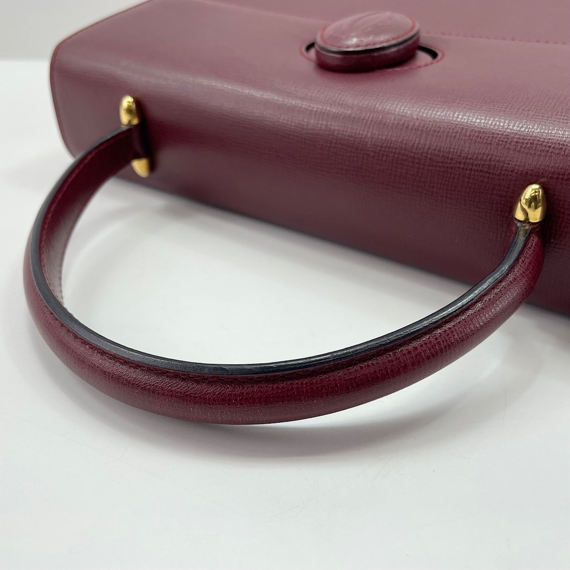 Cartier Wine Red Handbag (Pre-Owned)
