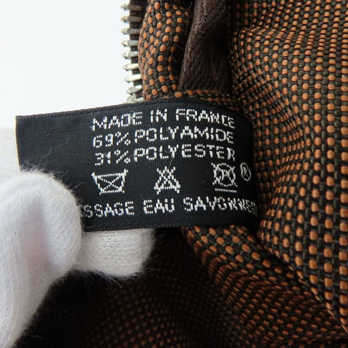 Hermes Brown Polyester Tote Bag (Pre-Owned)